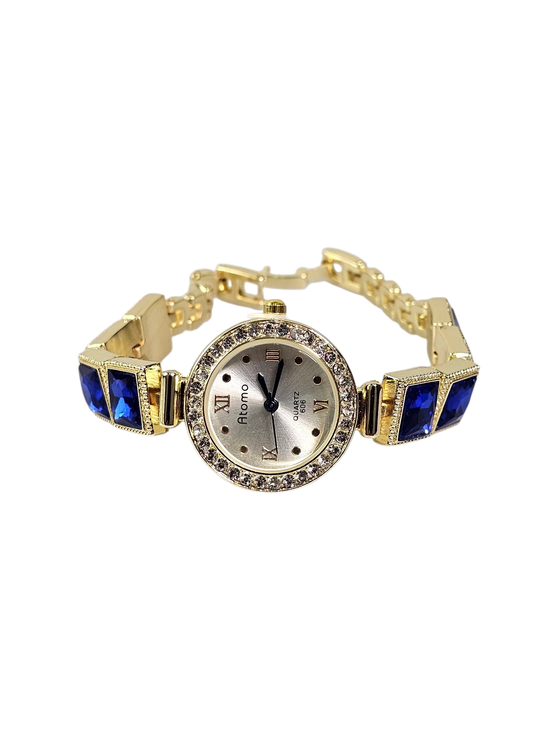 Relógio Prova d’Água com Pulseira Folheada 025