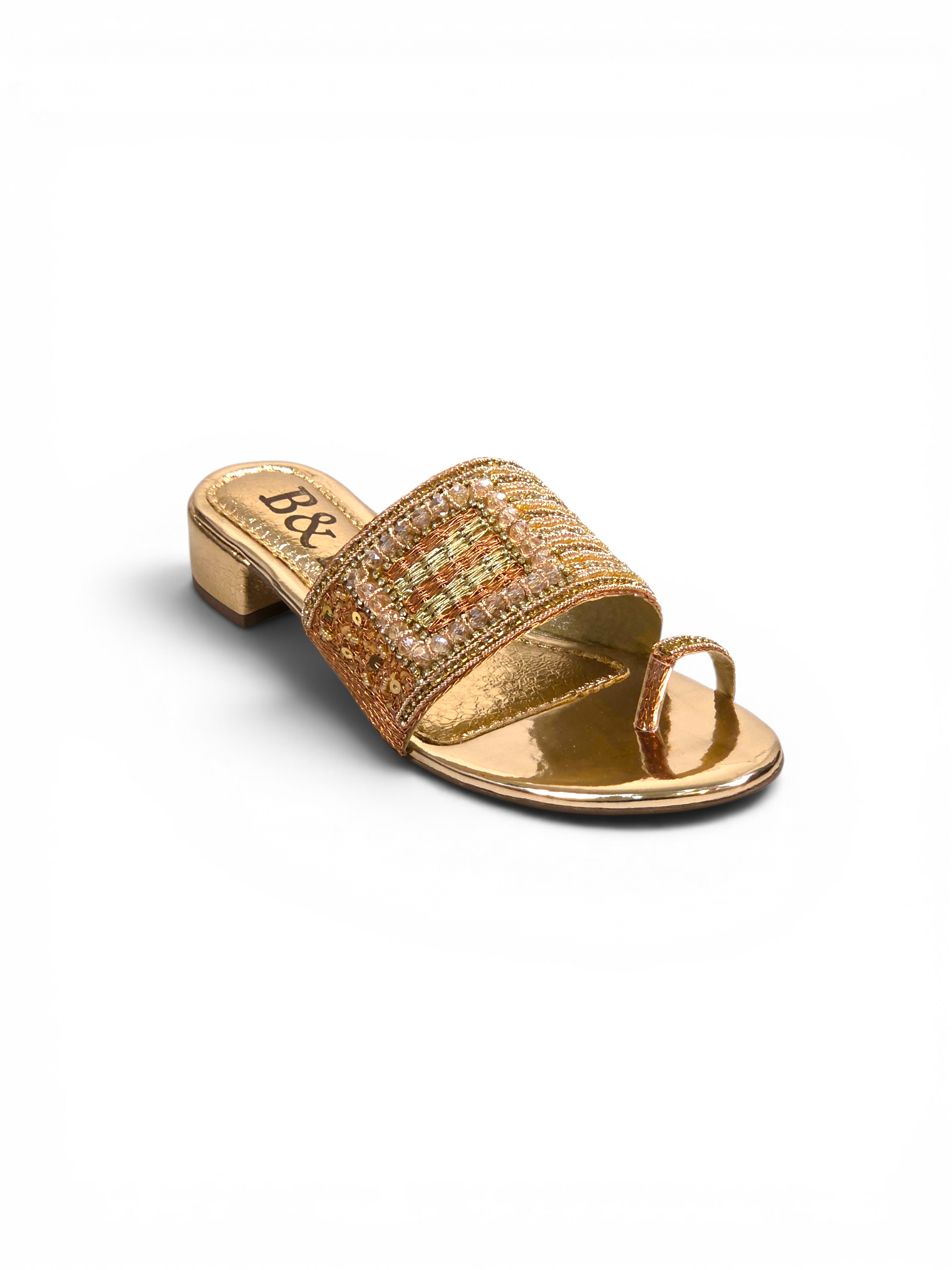 Tamanco 9434 Bronze Salto Bloco 3 cm