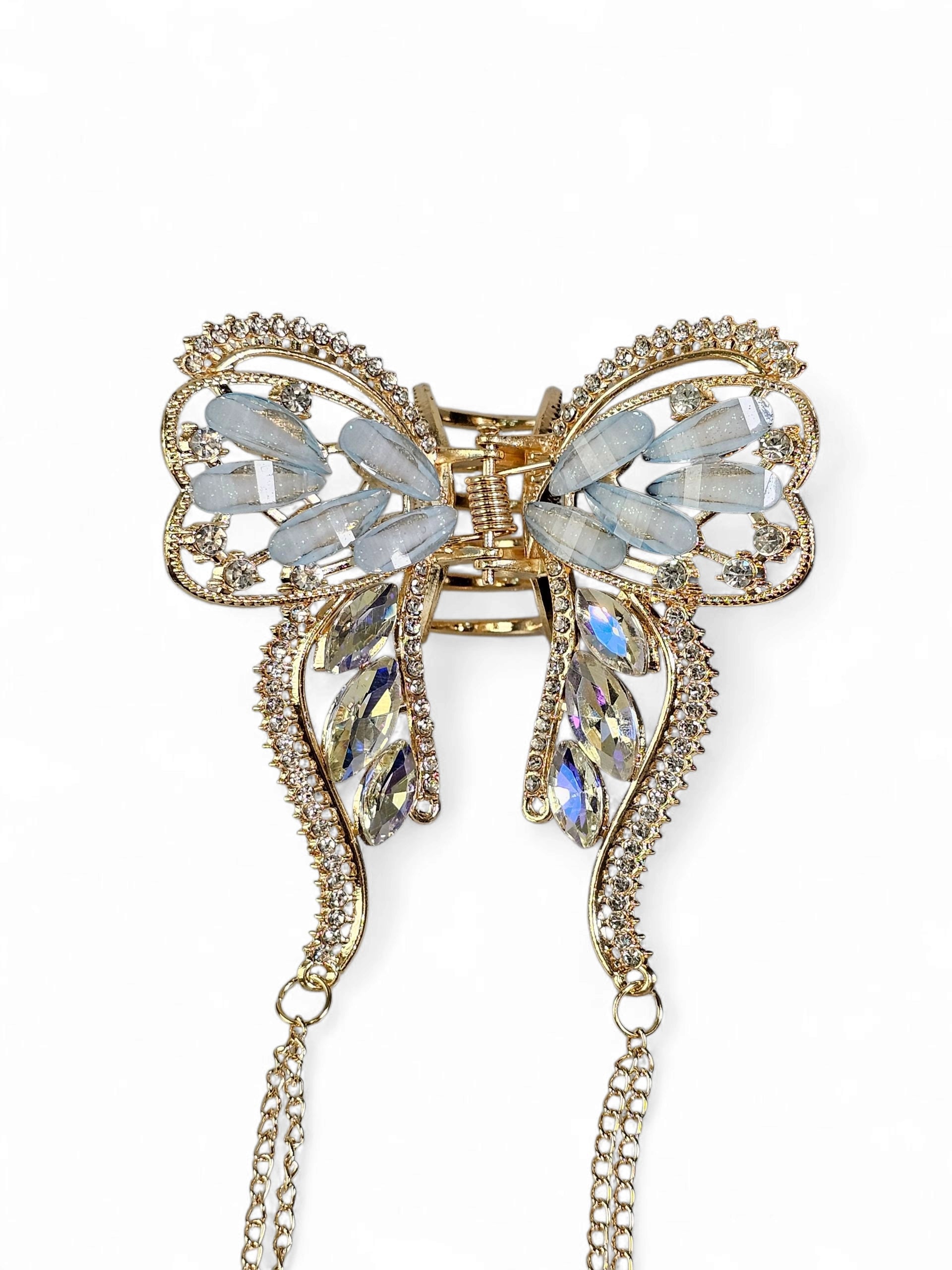 Prendedor Cristal Borboleta Grande 065