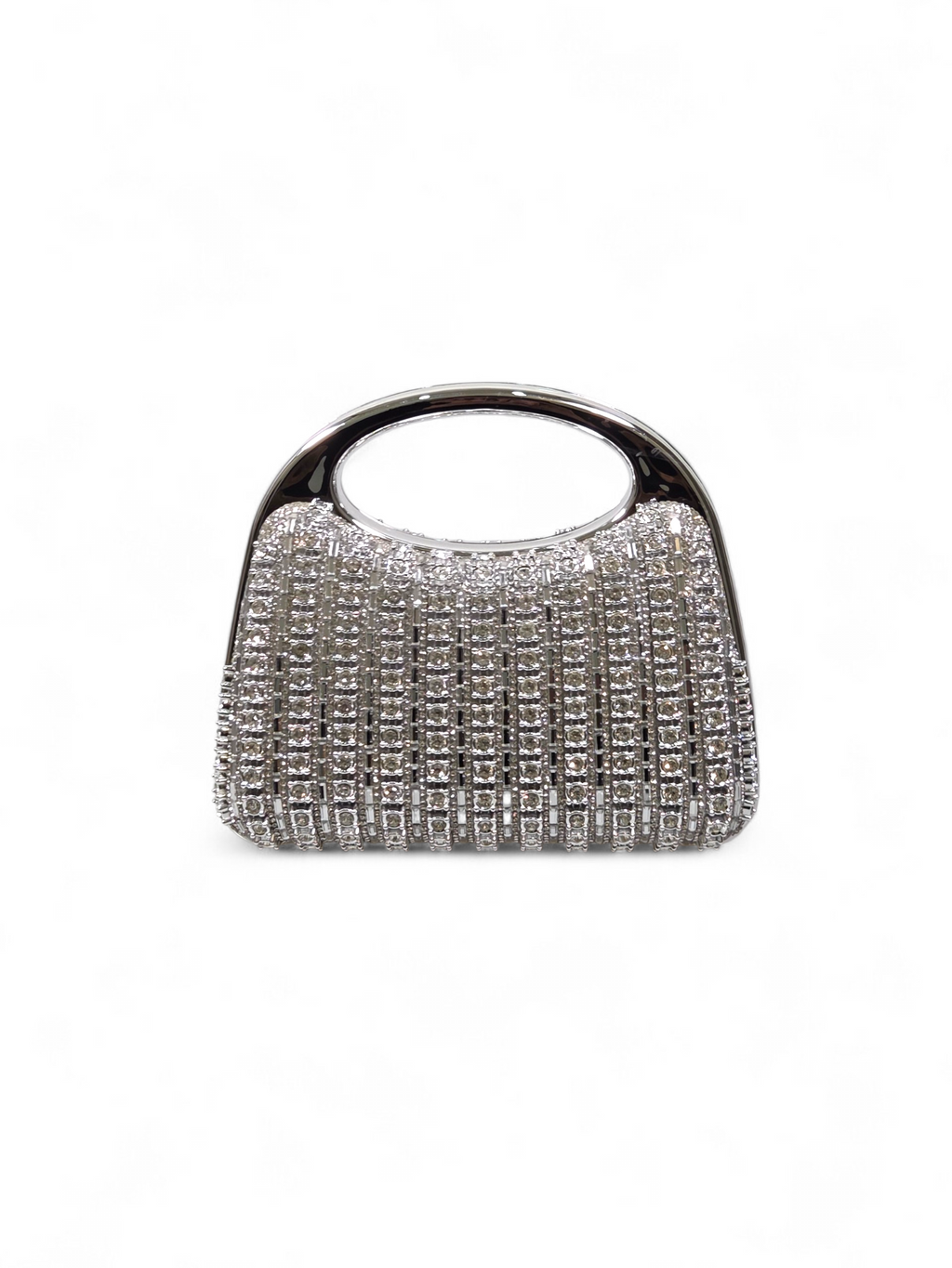 Bolsa Clutch Cristal Prata 1071