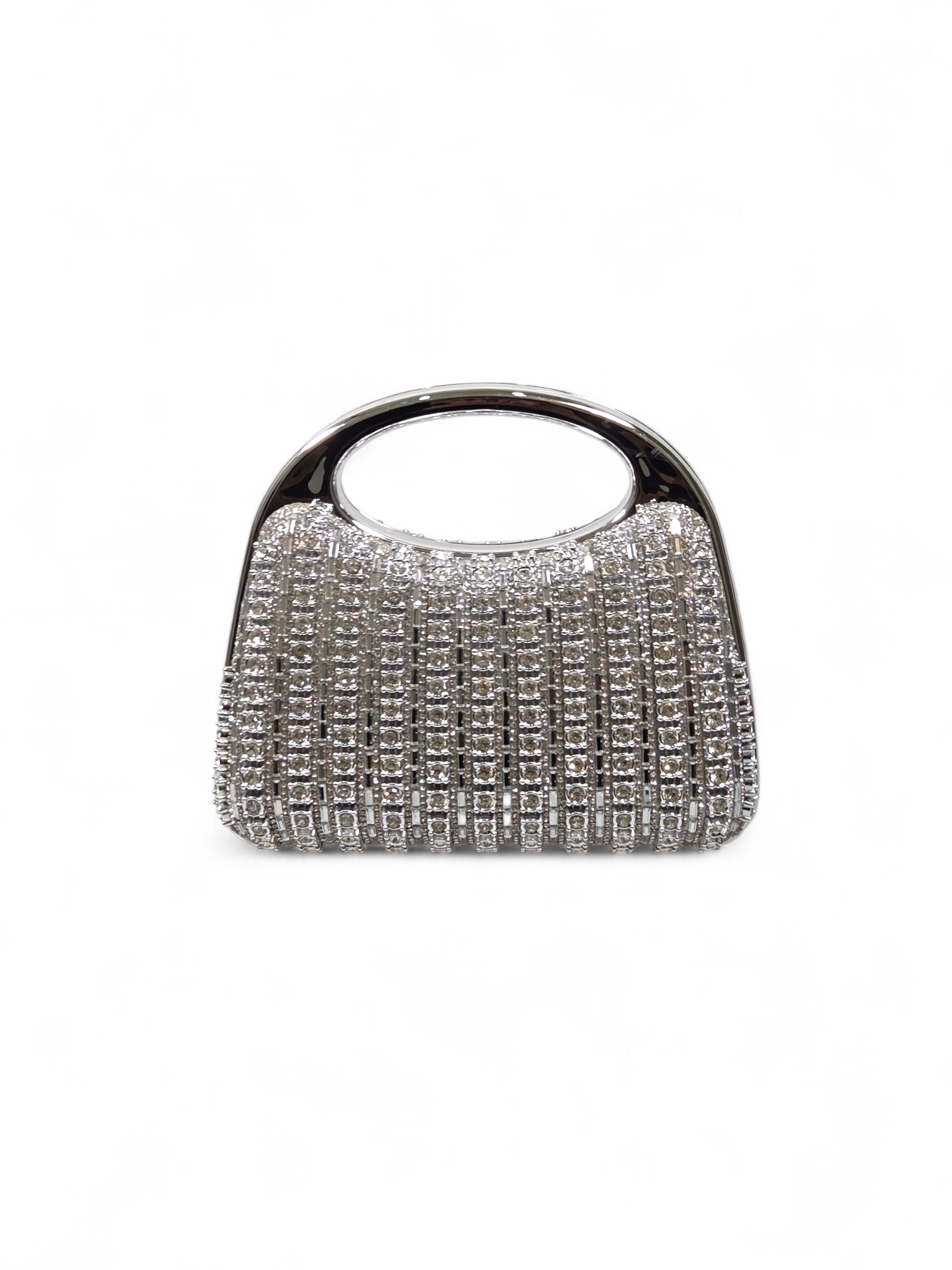 Bolsa Clutch Cristal Prata 1071