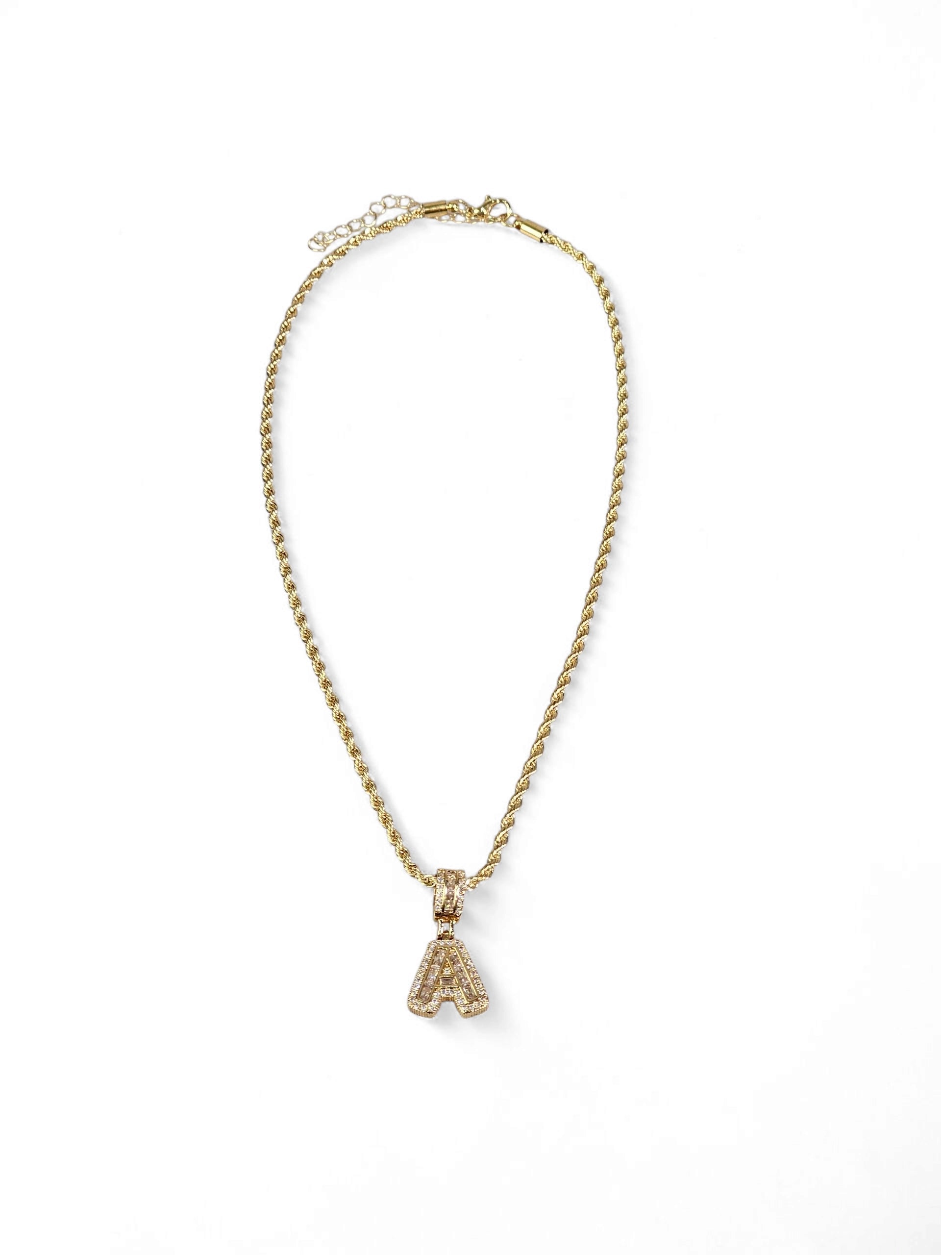 Colar Inicial (A) Zirconia