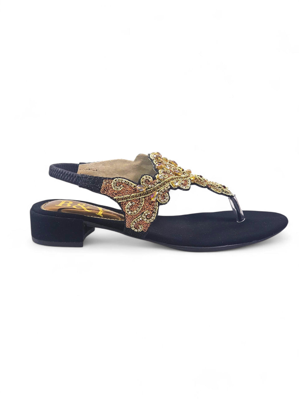 Sandália 9378 Preto Com Salto Bloco 3cm