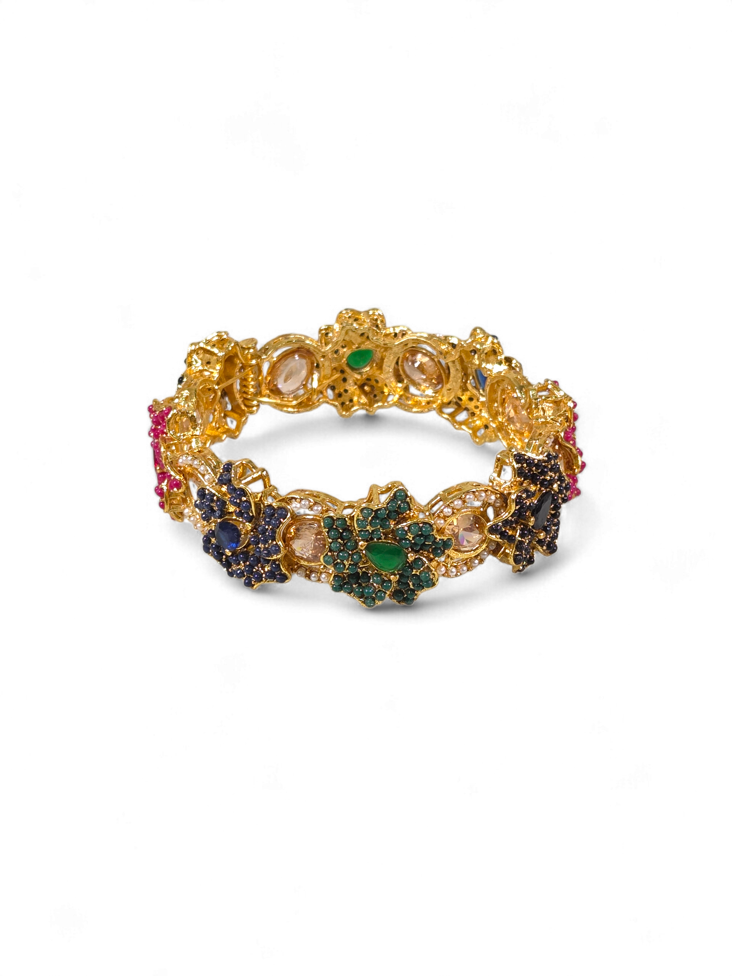 Bracelete Folheado Semi Joia Dourado #1026