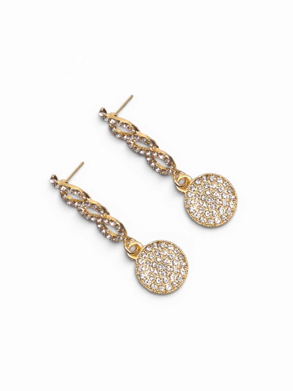 Brinco Cristal Zirconia Dourada 2009