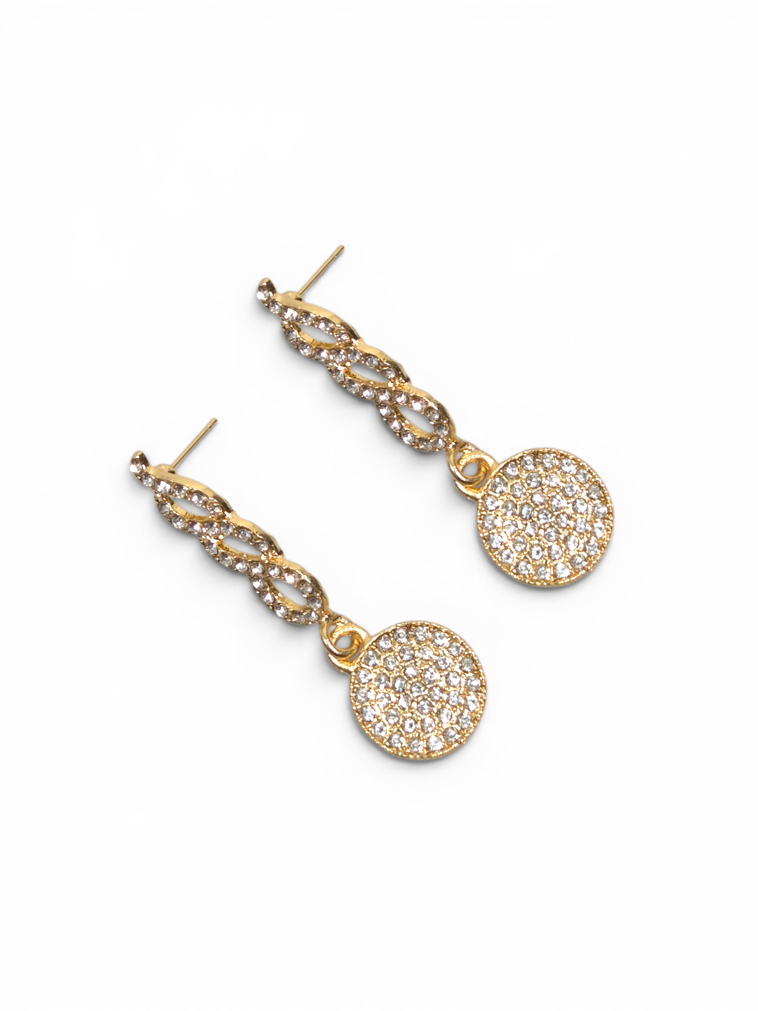 Brinco Cristal Zirconia Dourada 2009