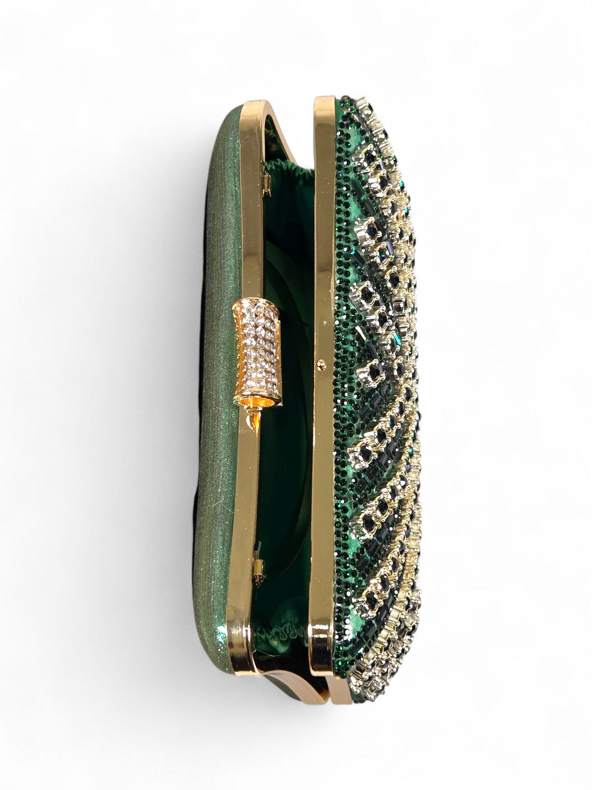 Bolsa Clutch Cristal Verde 1051
