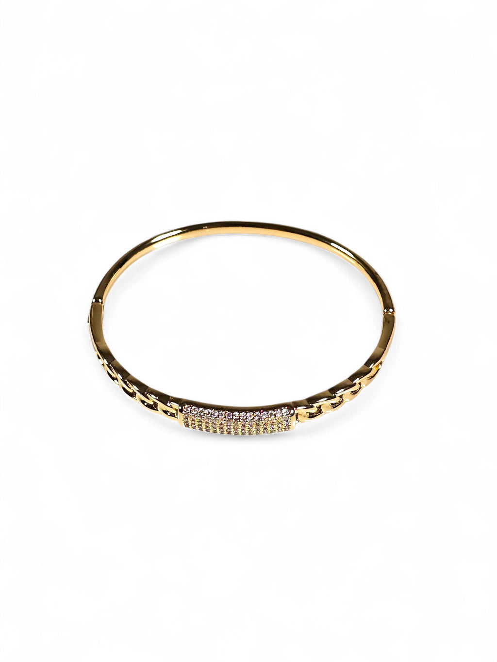 Pulseira Cristal Zirconia Dourada 014