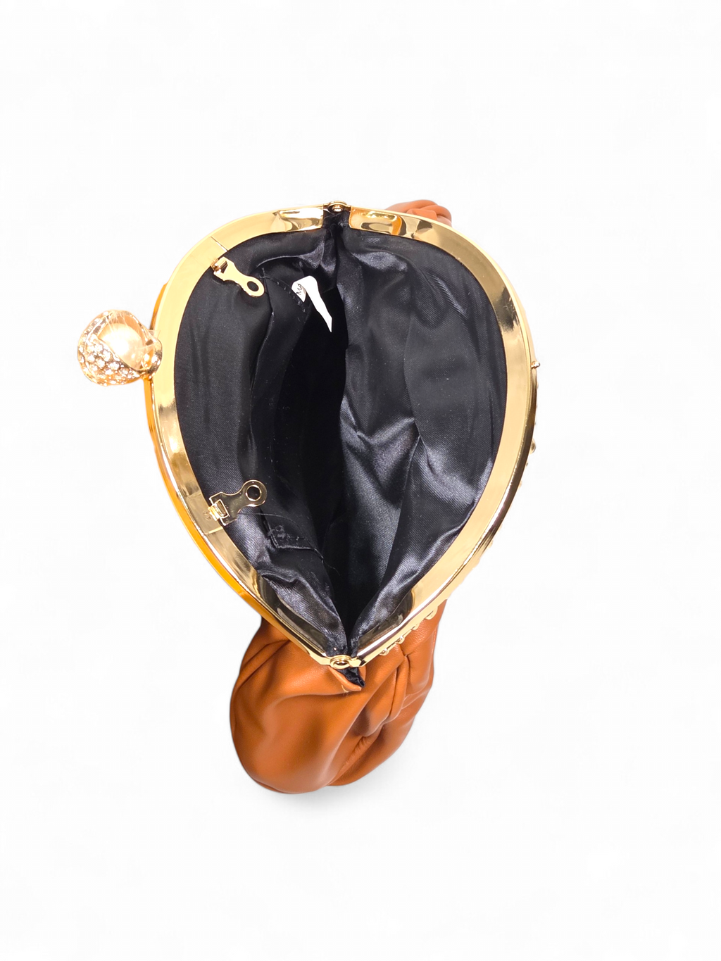 Bolsa Clutch Cristal Marrom 1075