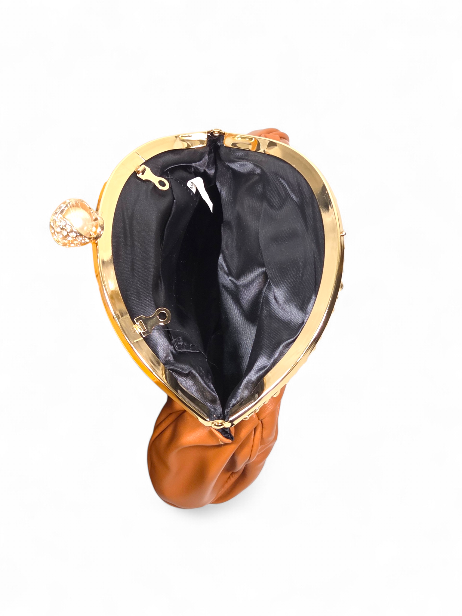 Bolsa Clutch Cristal Marrom 1075