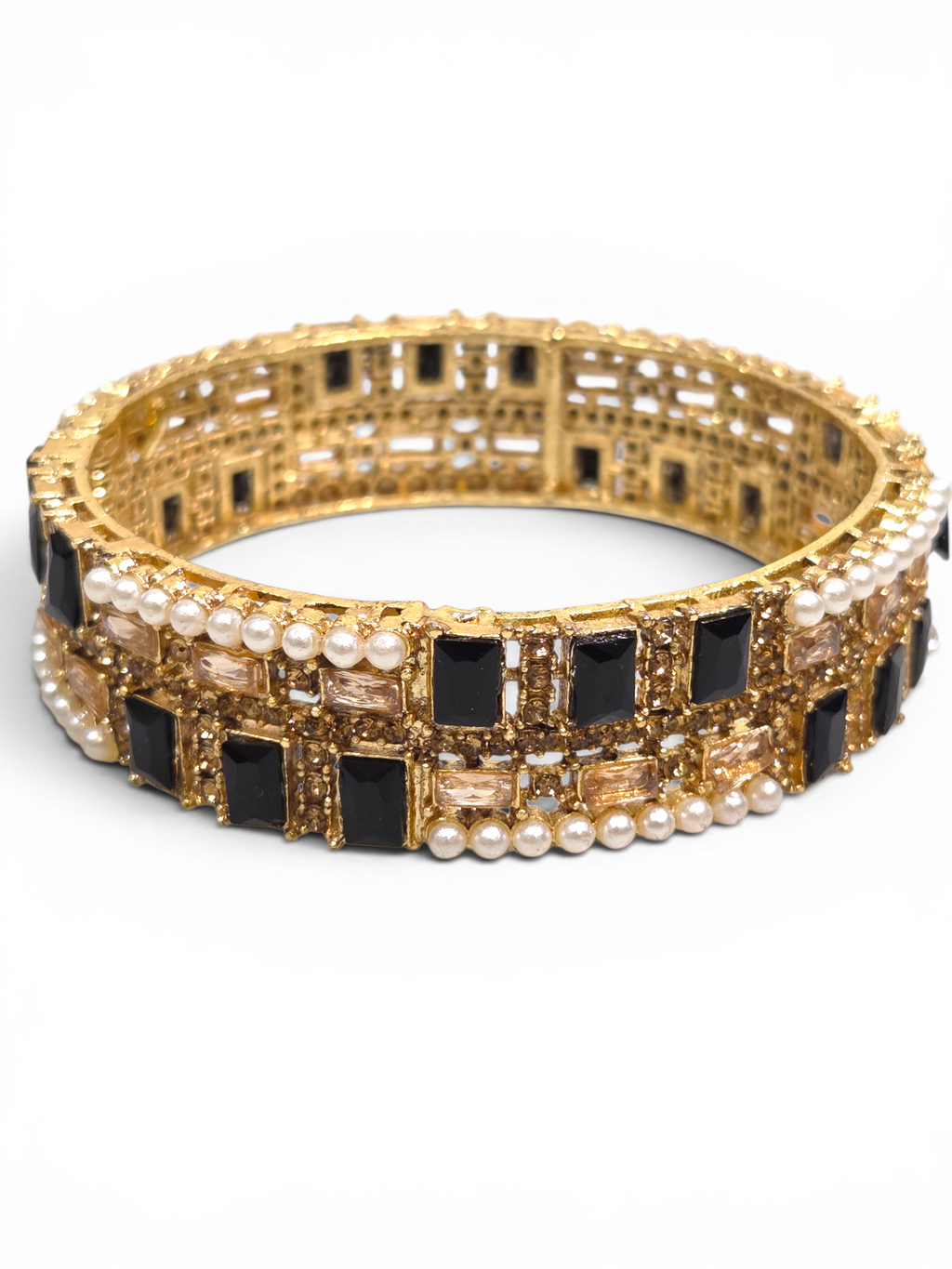 Bracelete Folheado Semi Joia Dourado #2010