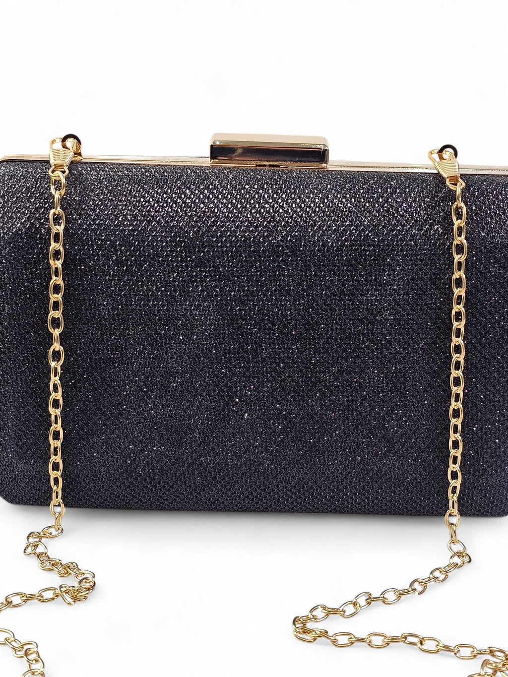 Bolsa Clutch Glitter Preto 1025