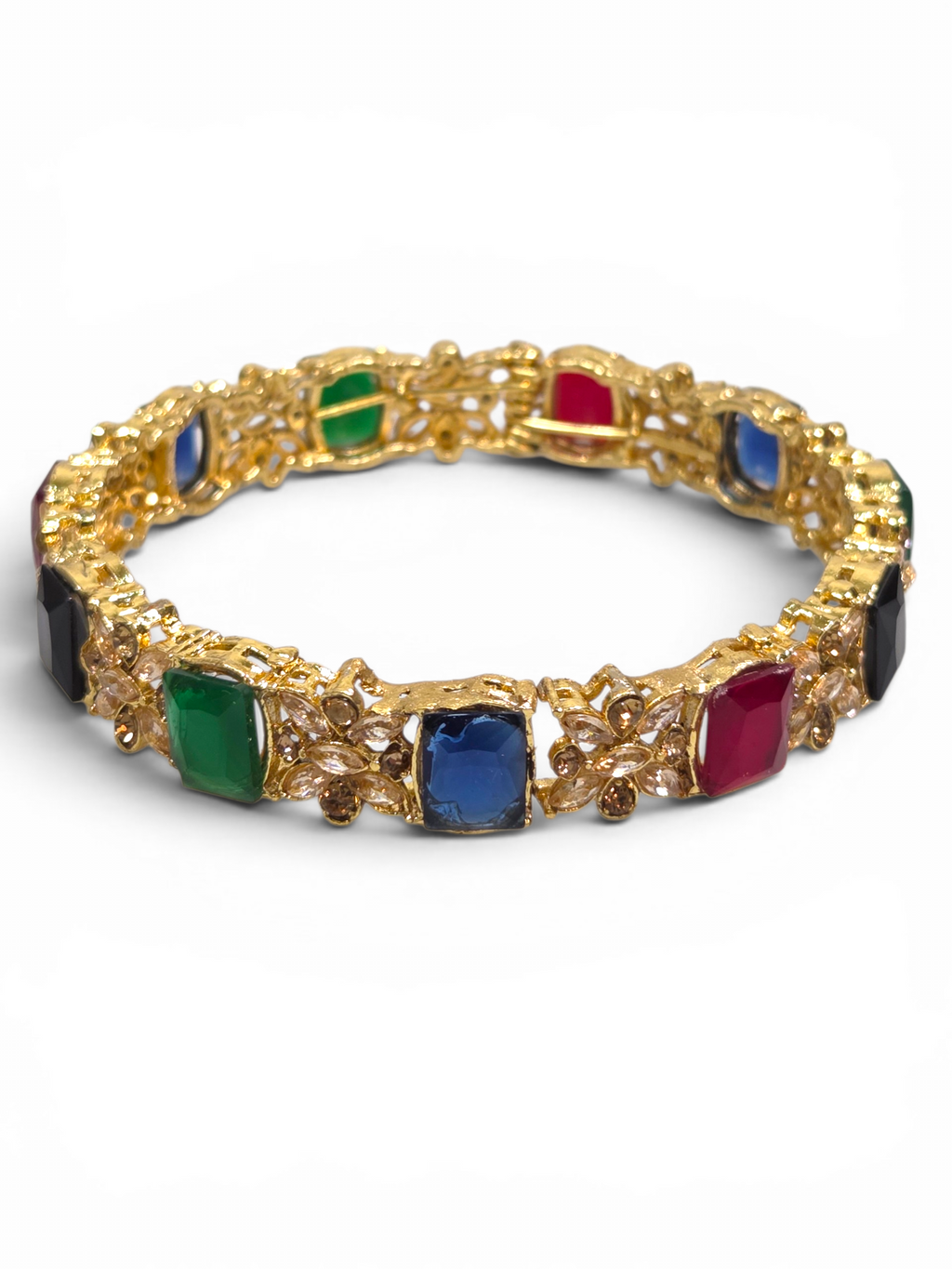 Bracelete Folheado Semi Joia Dourado #2030