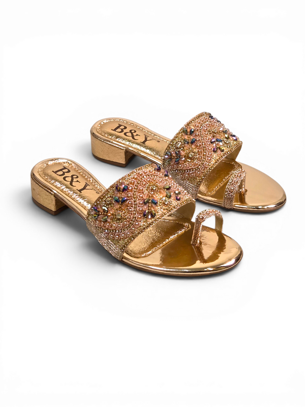 Tamanco 9435 Bronze Salto Bloco 3 cm