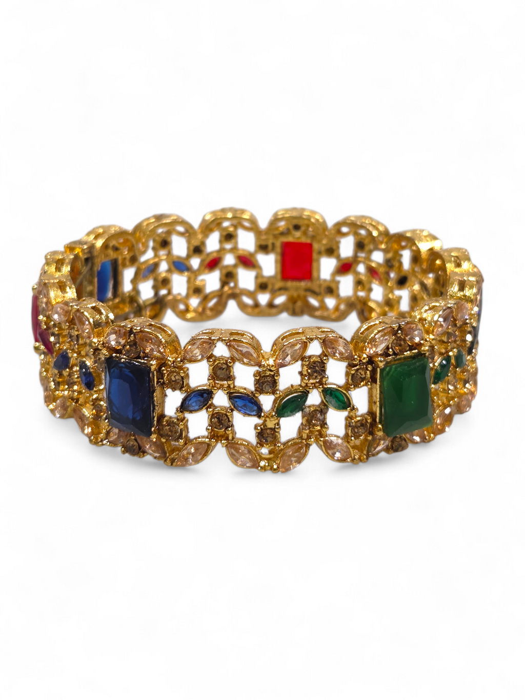 Bracelete Folheado Semi Joia Dourada #1054