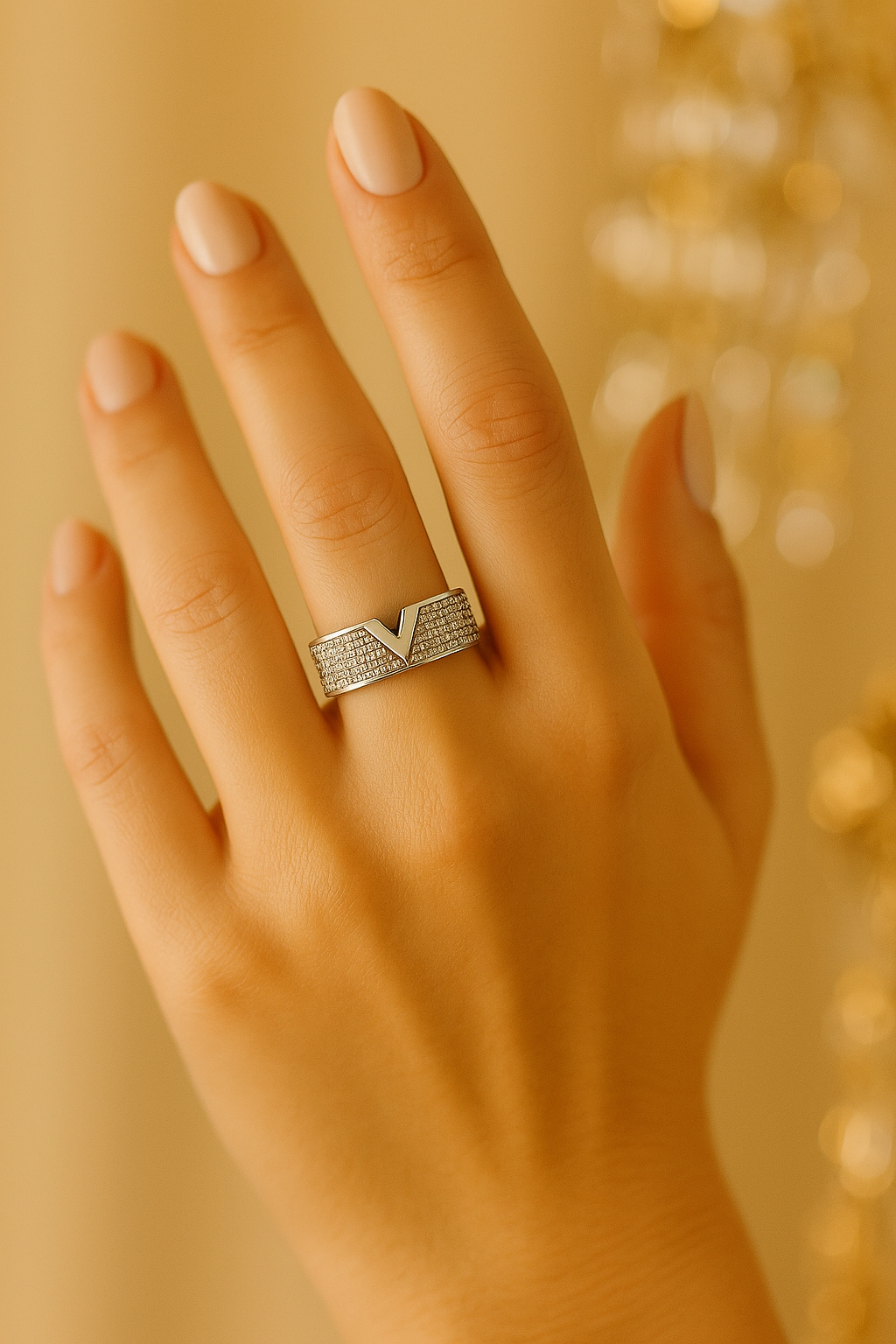 Anel Cristal Zirconia Prata 004