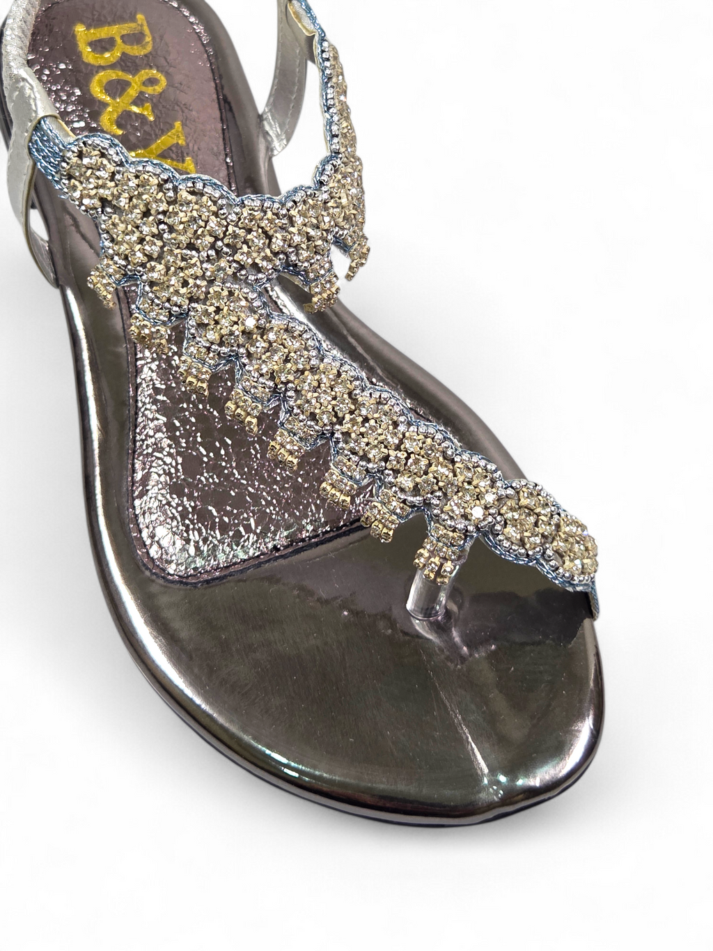 Sandália 9139 Prata Sem Salto