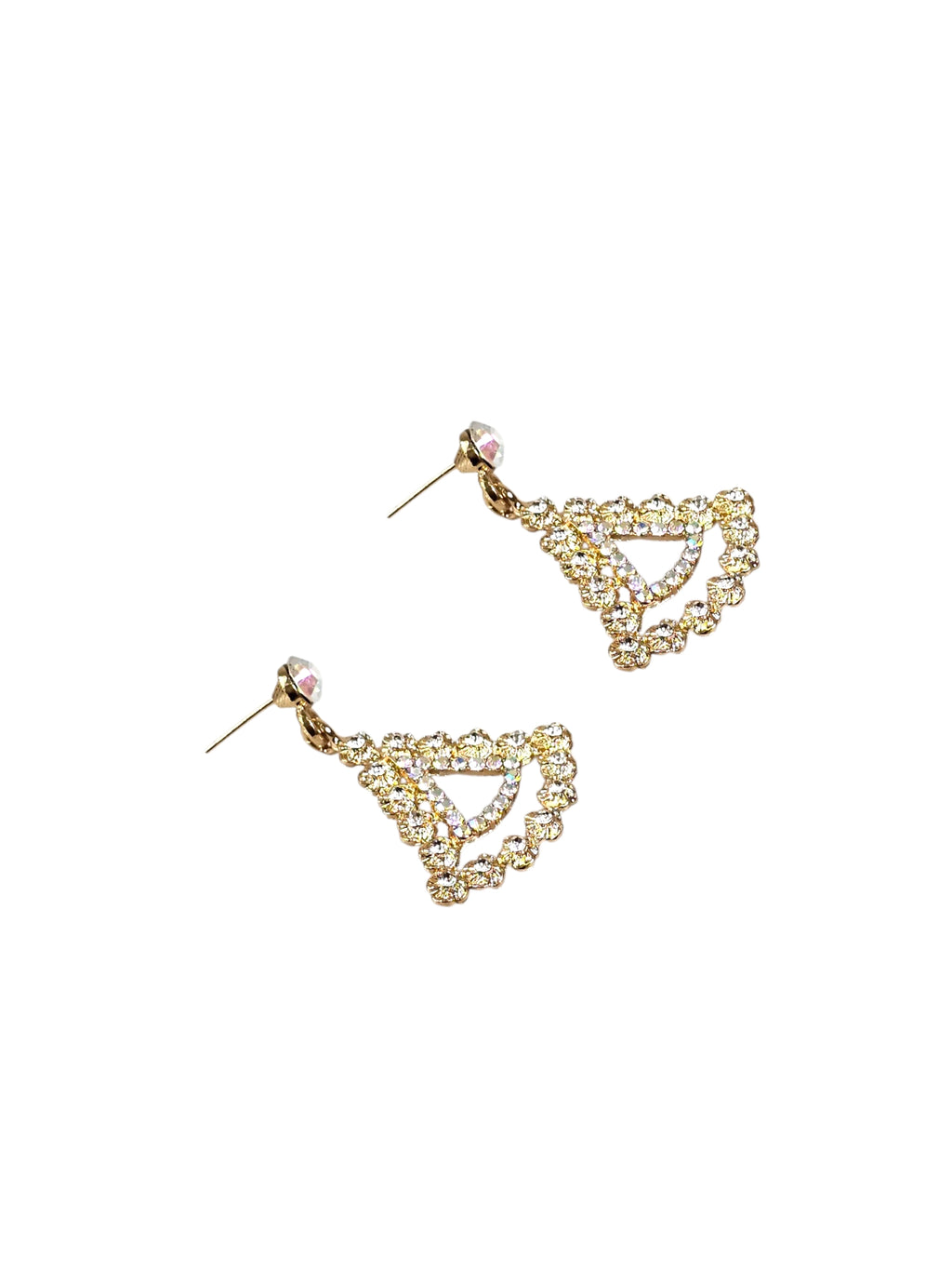 Brinco Cristal Dourado 042