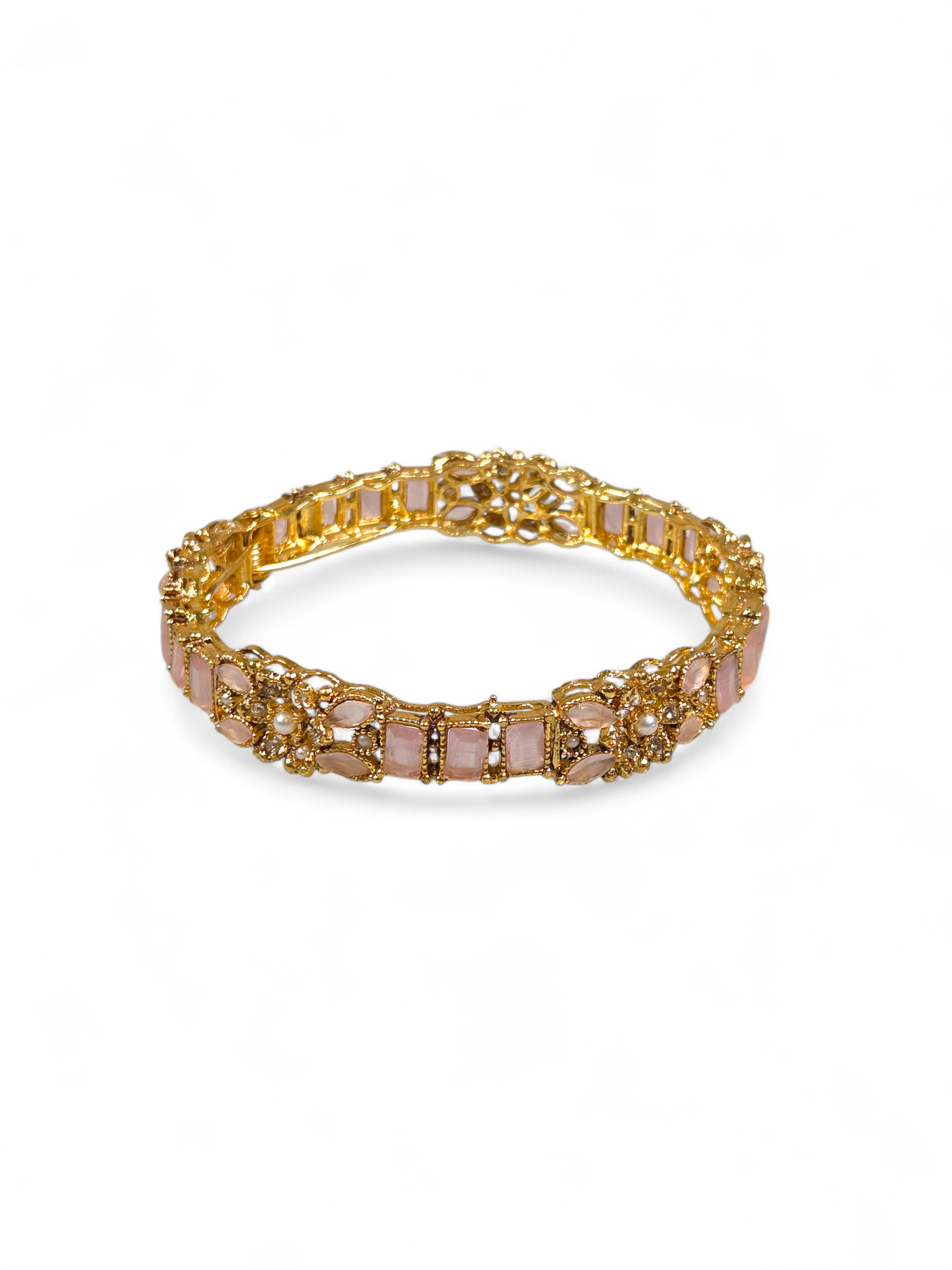 Bracelete Folheado Semi Joia Dourado #1005
