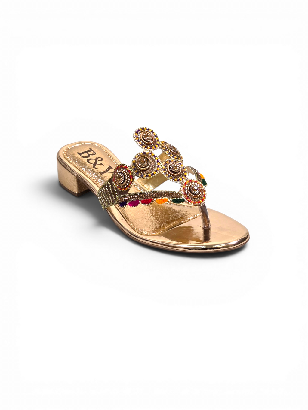 Chinelo 9319 Bronze Salto Bloco 3 cm