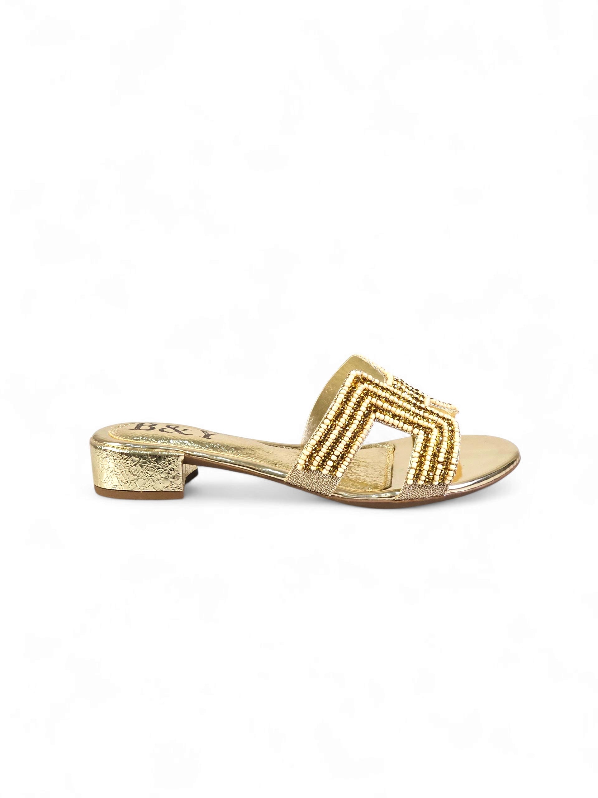 Tamanco 9135 Toque de Ouro Salto Bloco