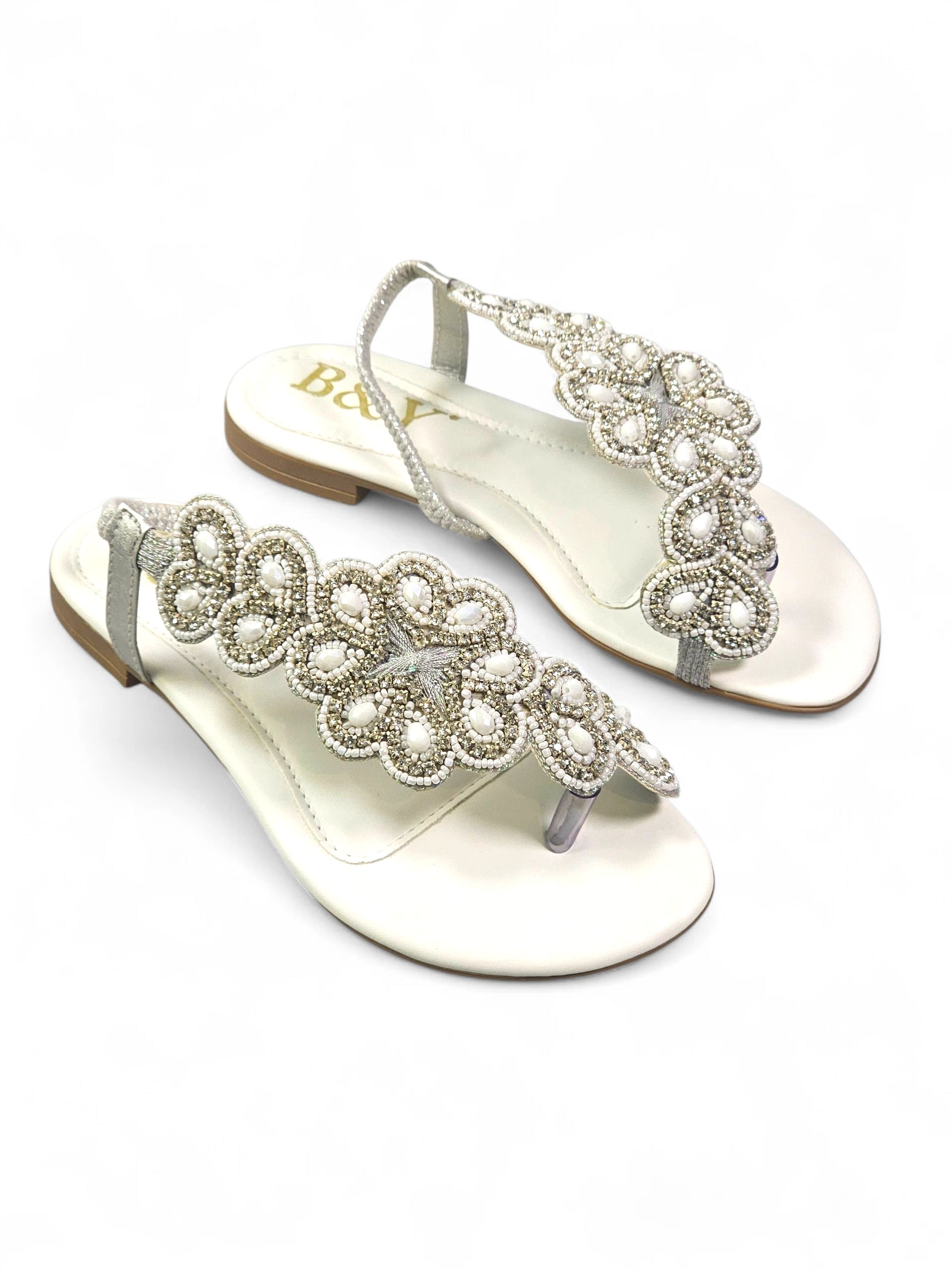 Sandália 1013 Branco Sem Salto