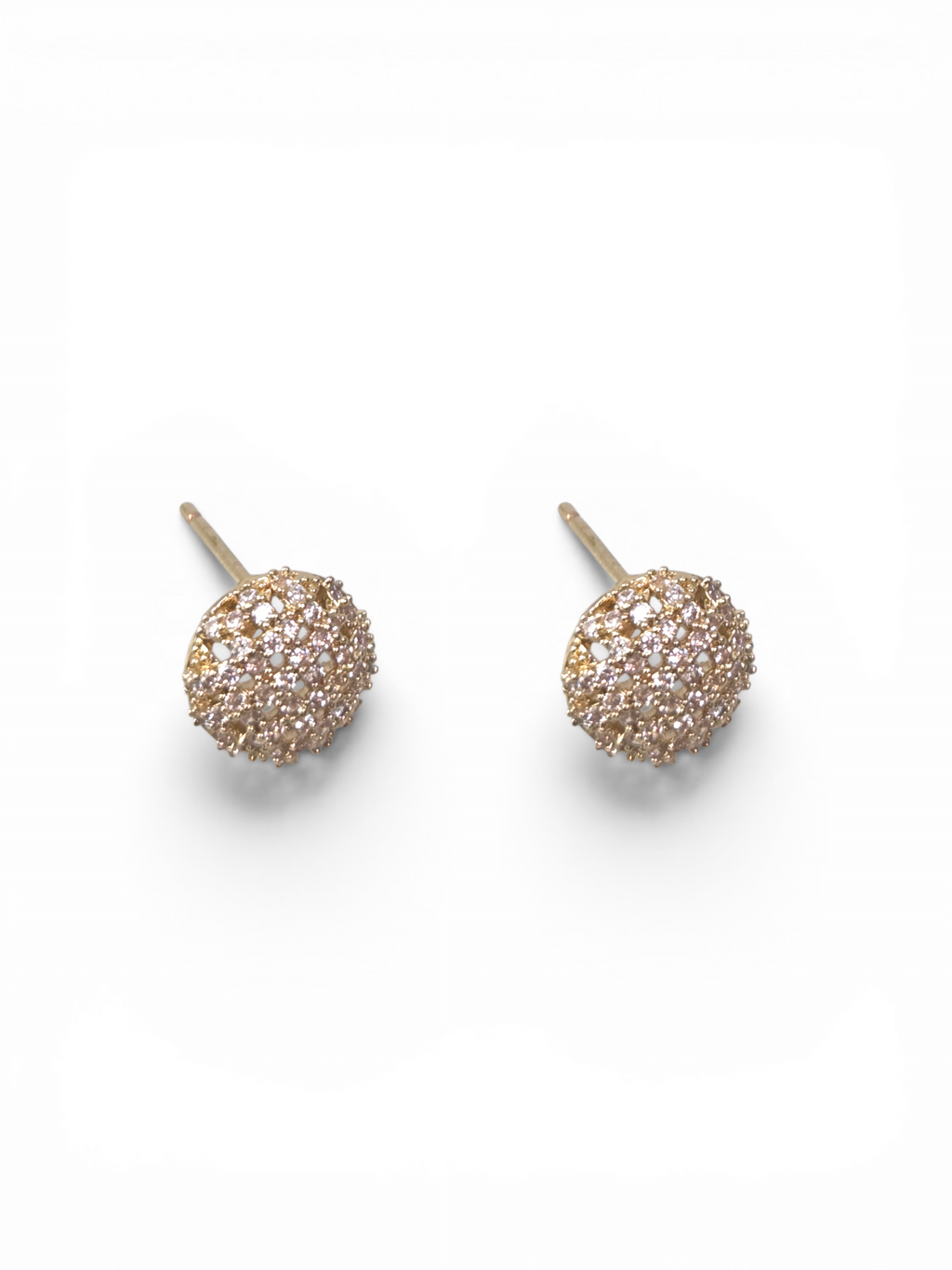 Brinco Cristal Zirconia Dourado #2049