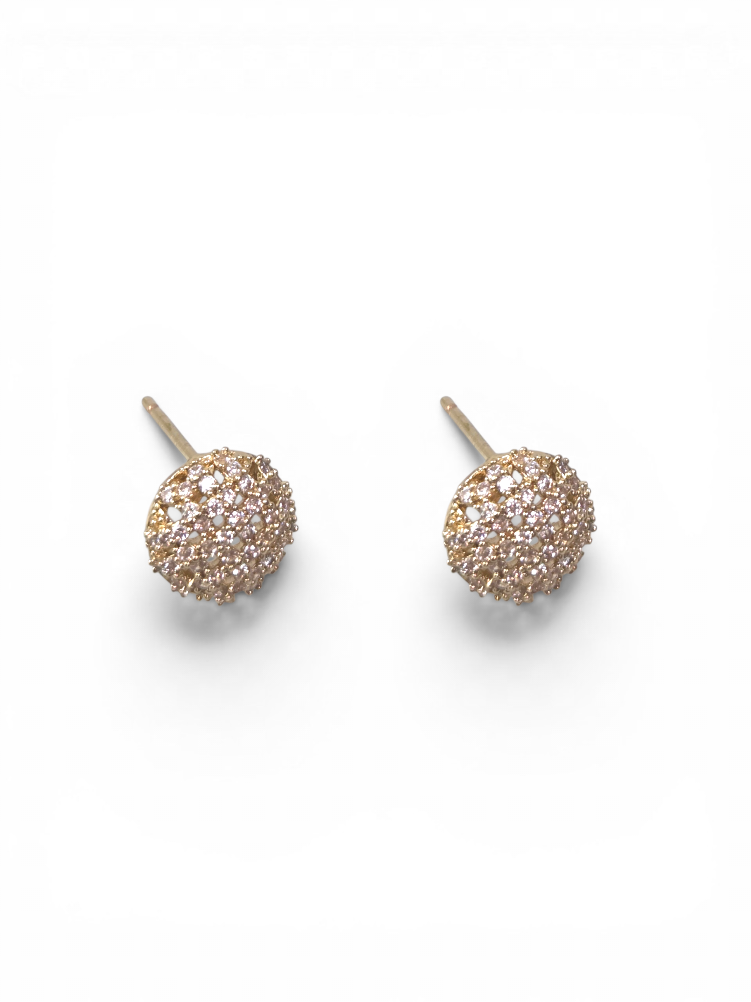 Brinco Cristal Zirconia Dourado #2049