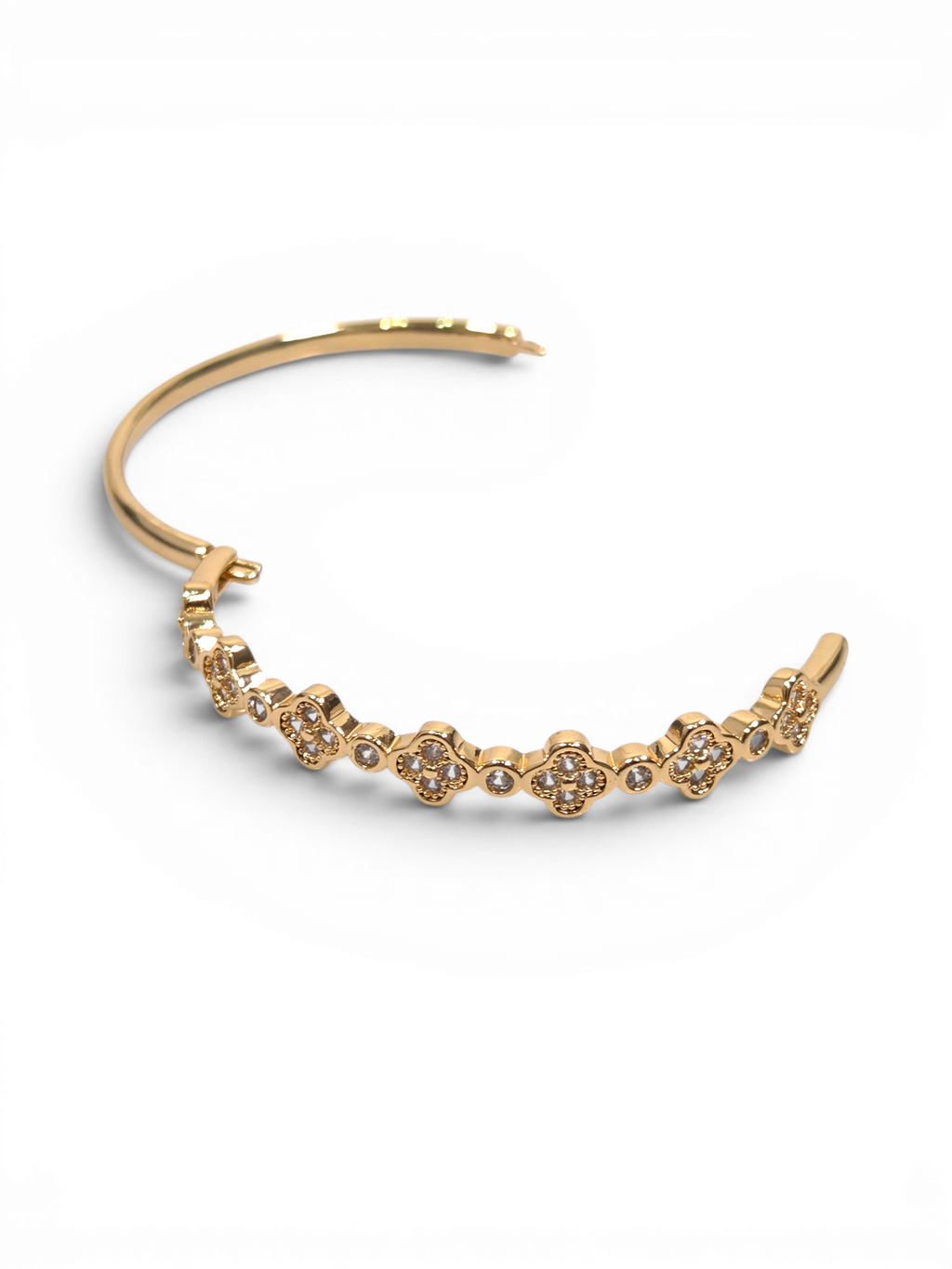 Pulseira Cristal Zirconia Dourada 2001