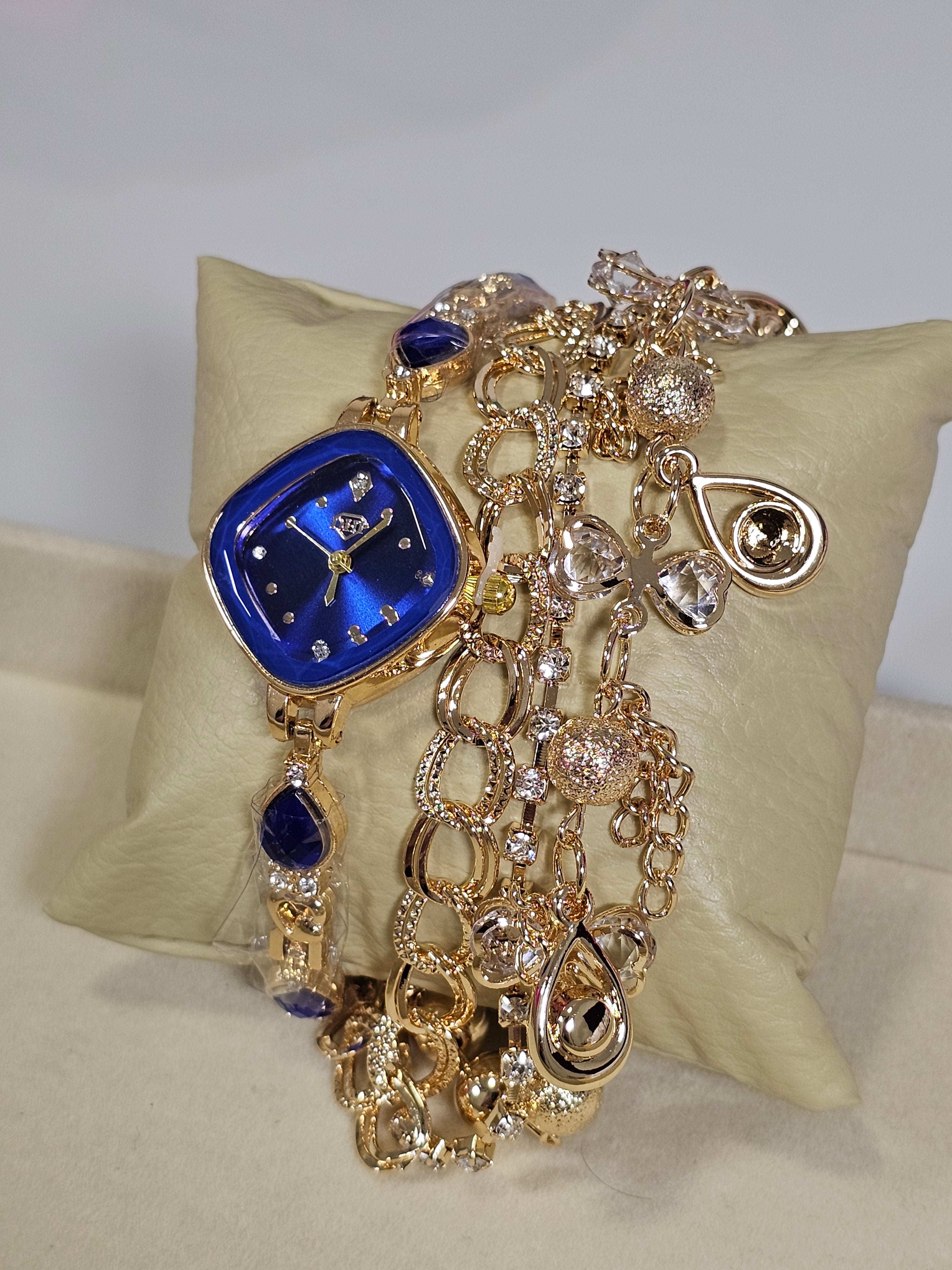 Relógio Prova d’Água com Pulseira Folheada 008