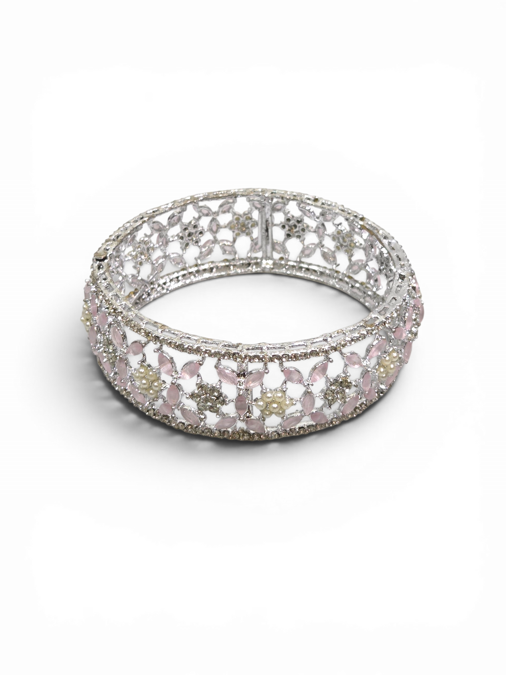 Bracelete Folheado Semi Joia Prata #2013