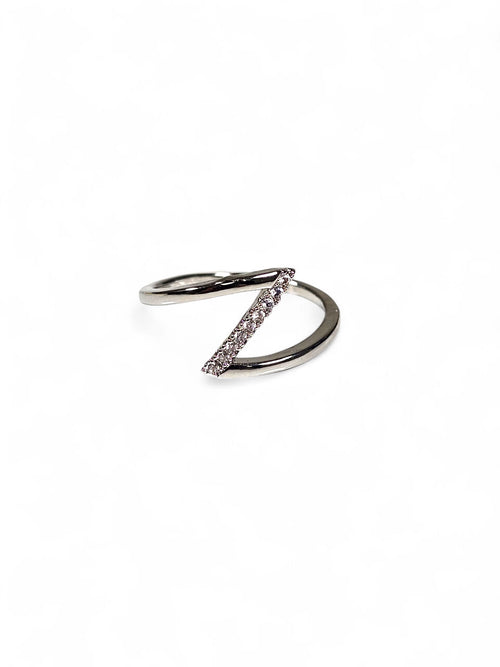 Anel Cristal Zirconia Prata 008