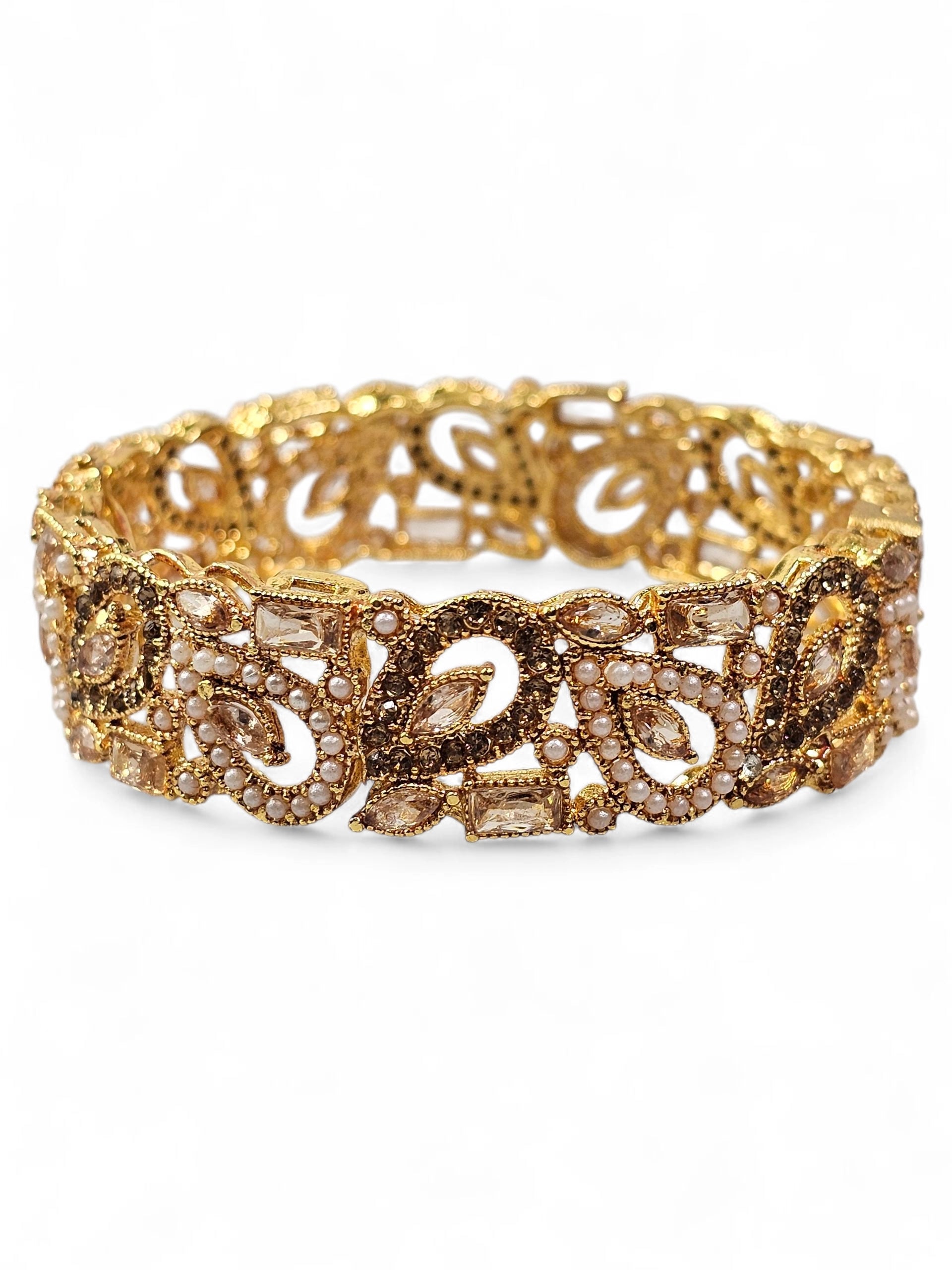 Bracelete Dourado Semi Joia 029