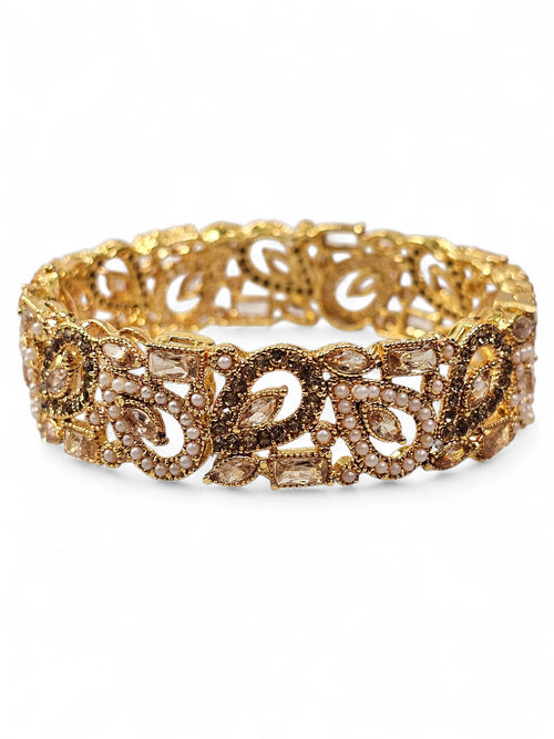 Bracelete Dourado Semi Joia 029