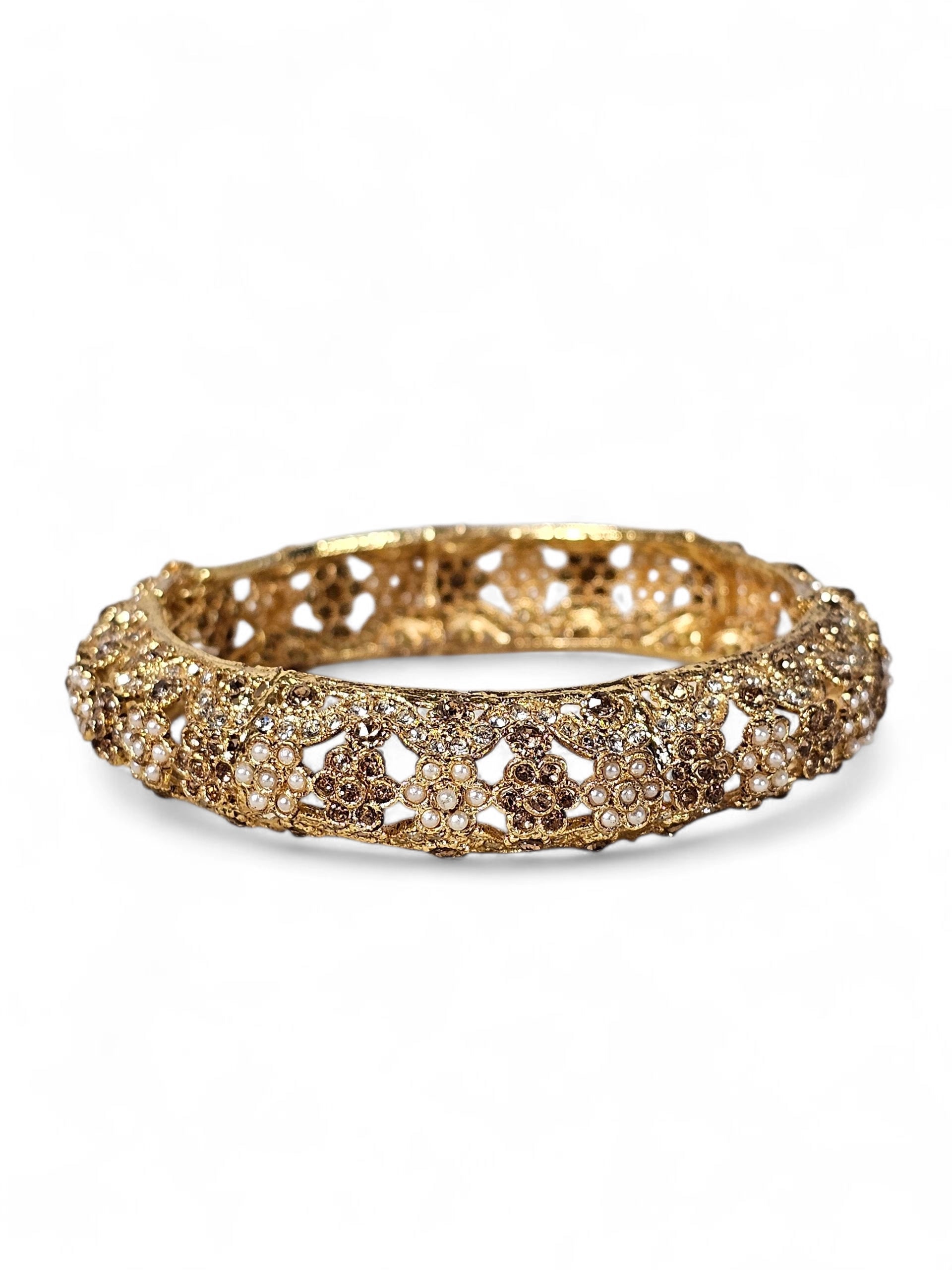 Bracelete Dourado Semi Joia 003
