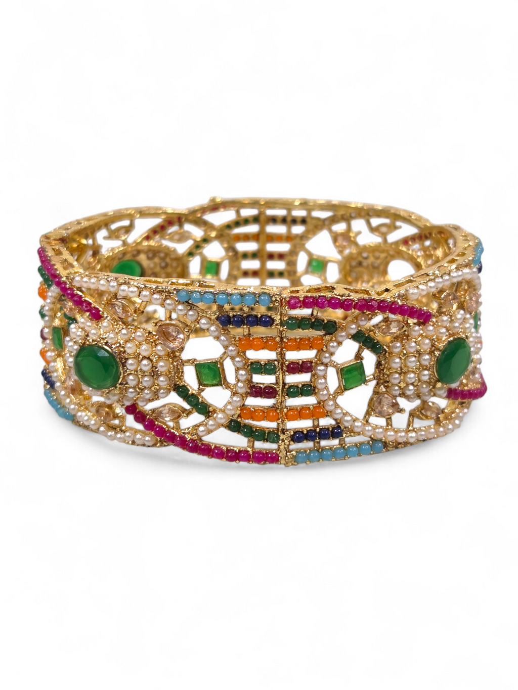 Bracelete Folheado Semi Joia Dourada #1059