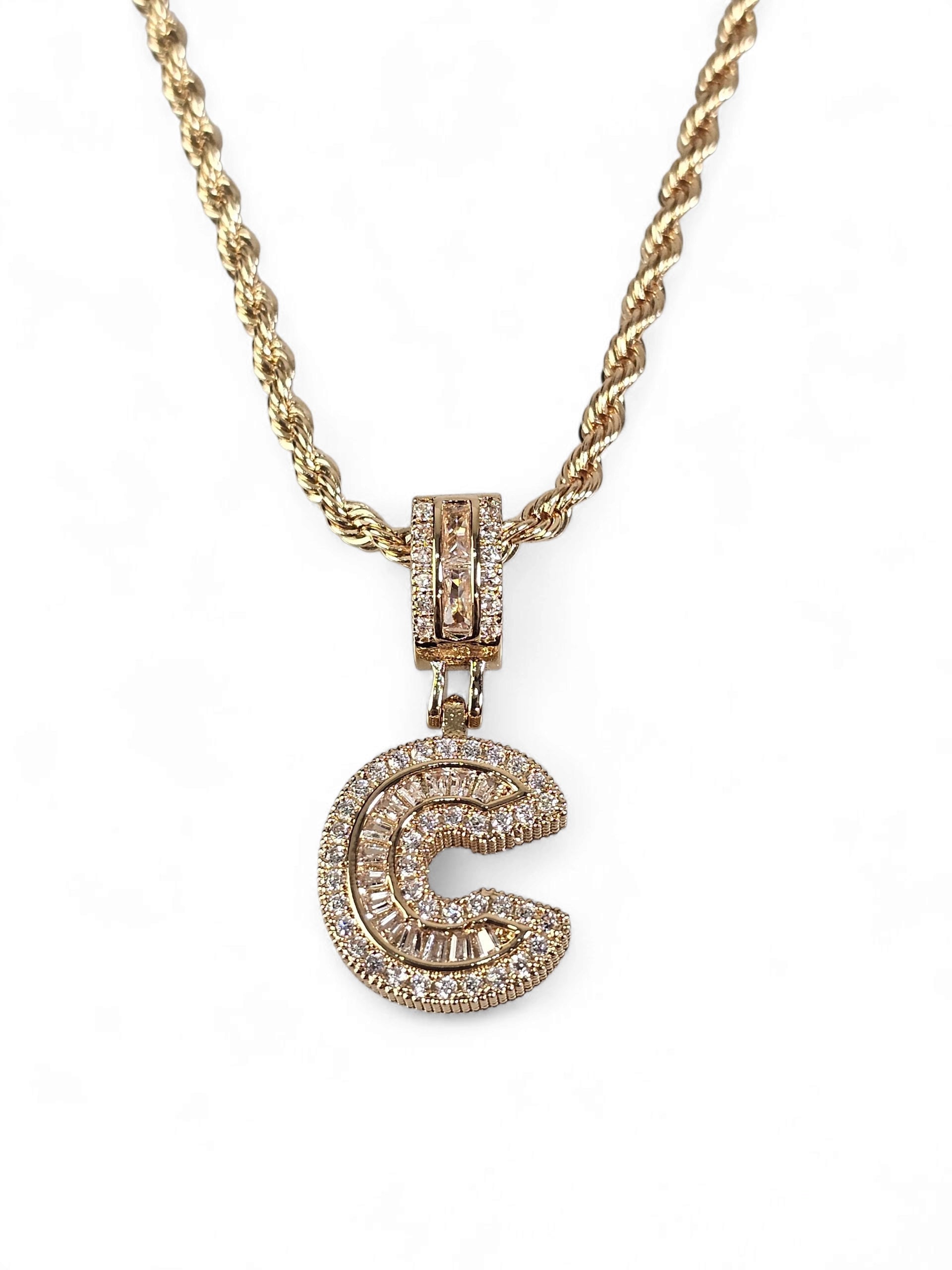 Colar Inicial (C) Zirconia