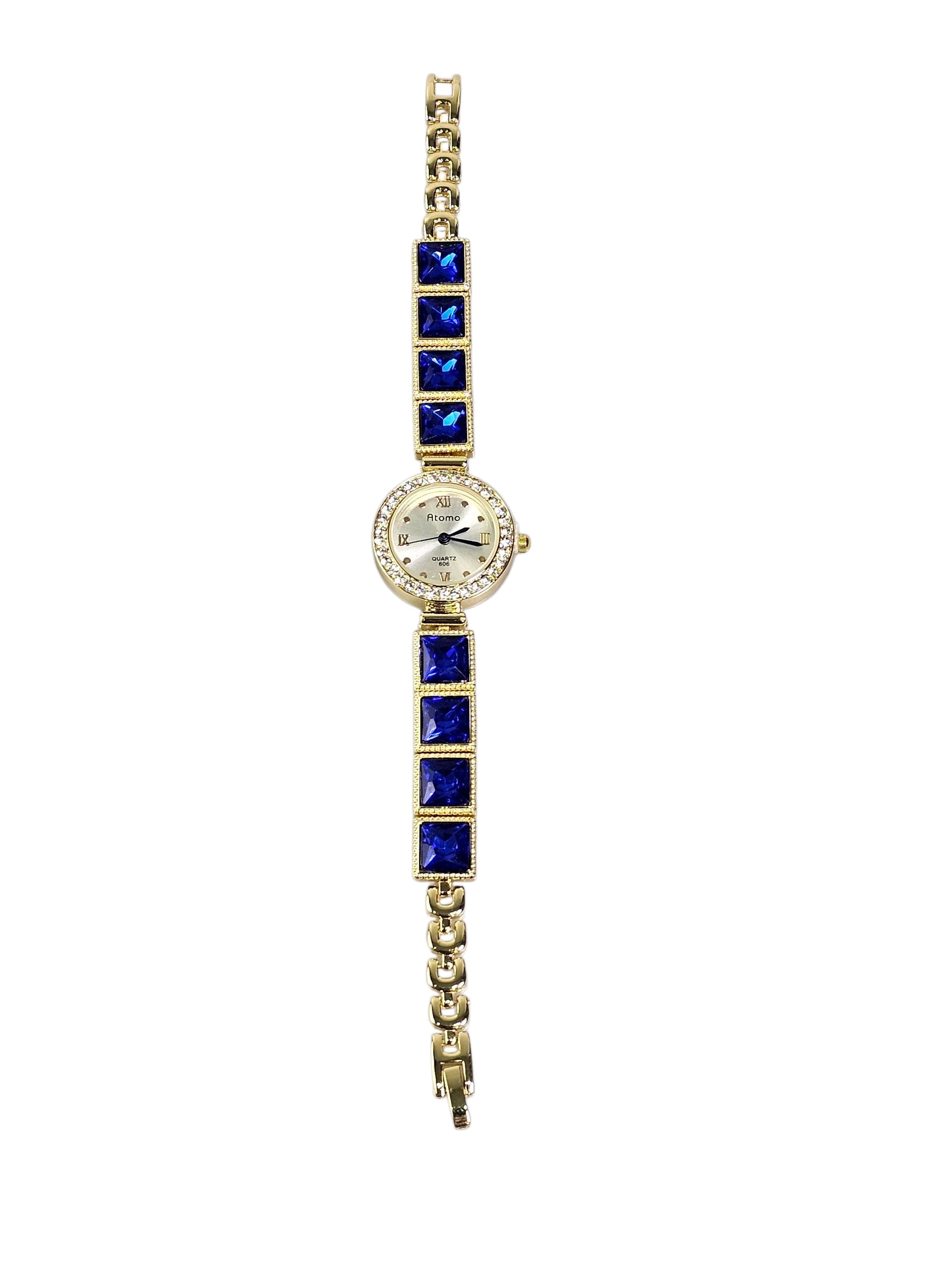 Relógio Prova d’Água com Pulseira Folheada 025