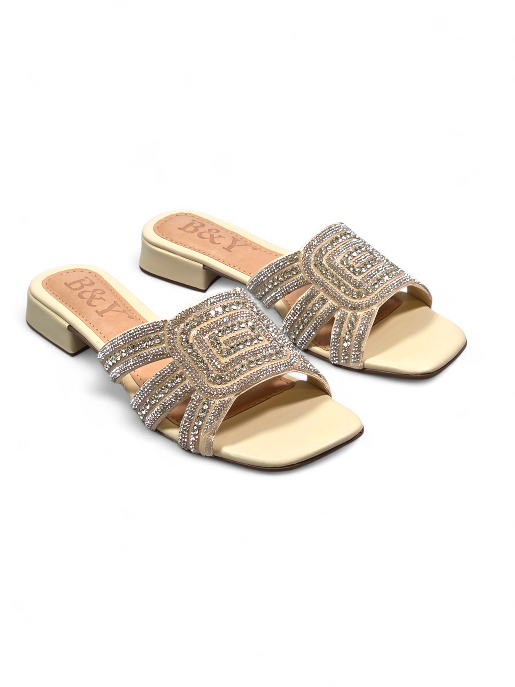 Tamanco 1220 Bege Salto Baixo