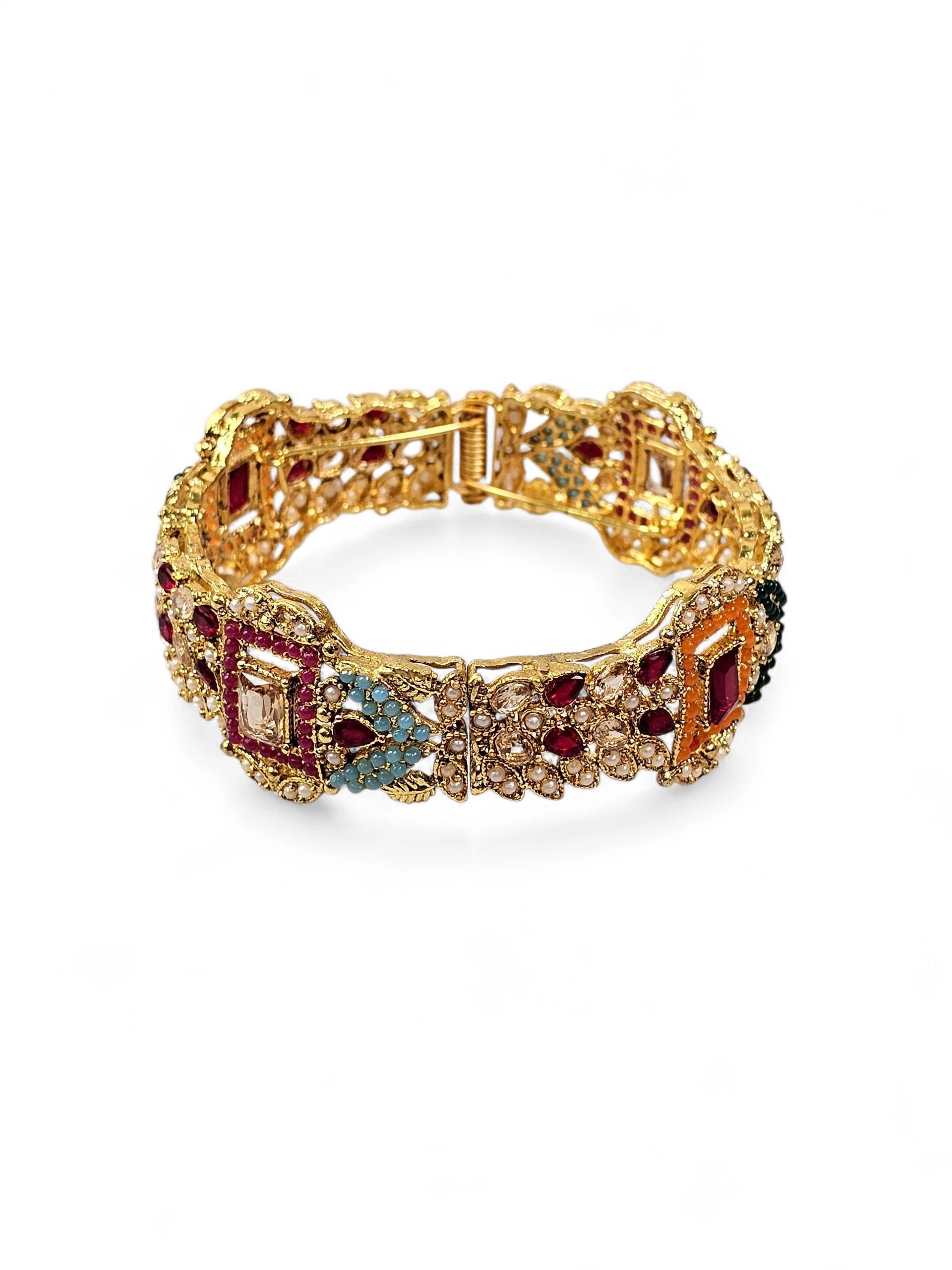 Bracelete Dourado Semi Joia 028