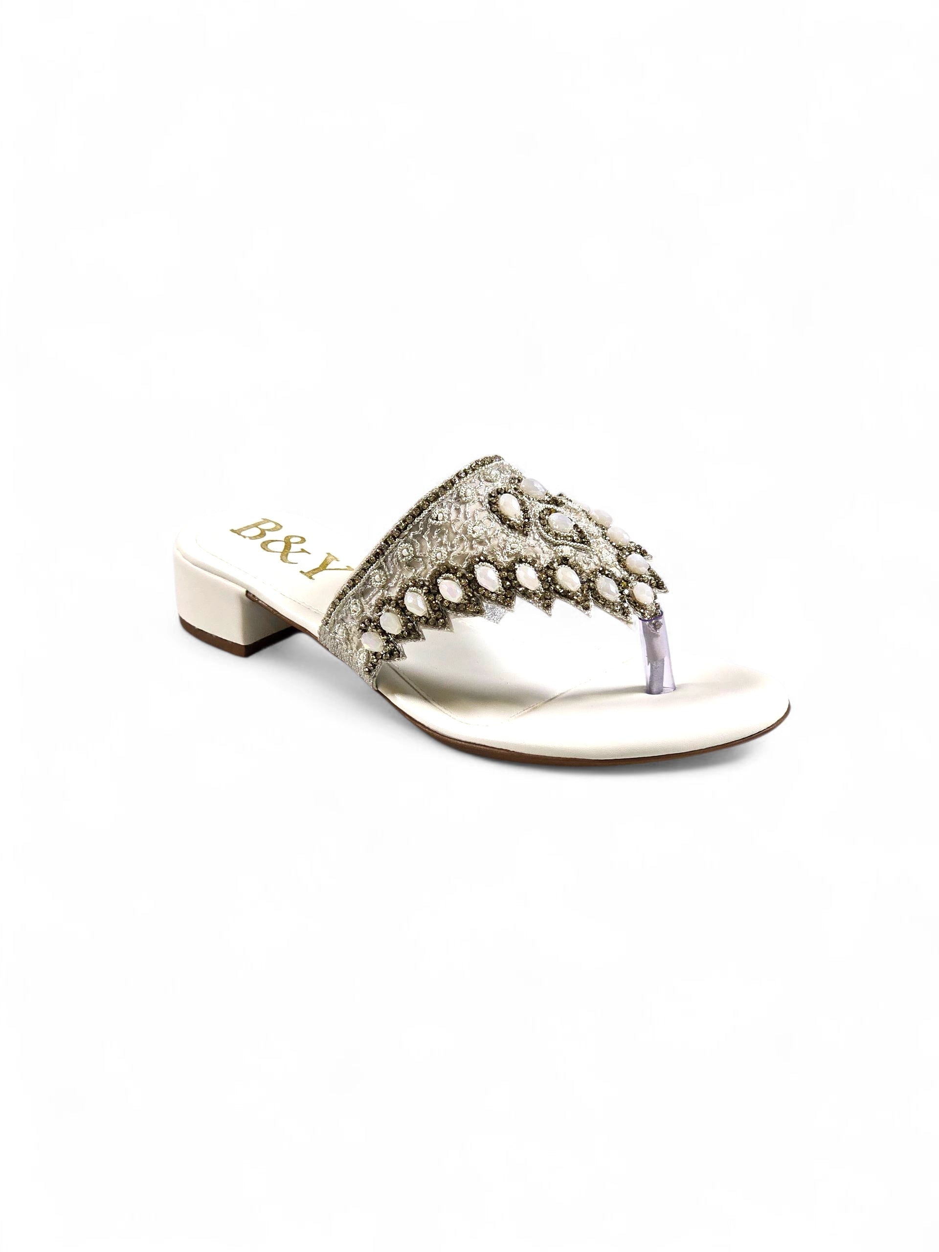 Chinelo 9763 Branco Salto Bloco