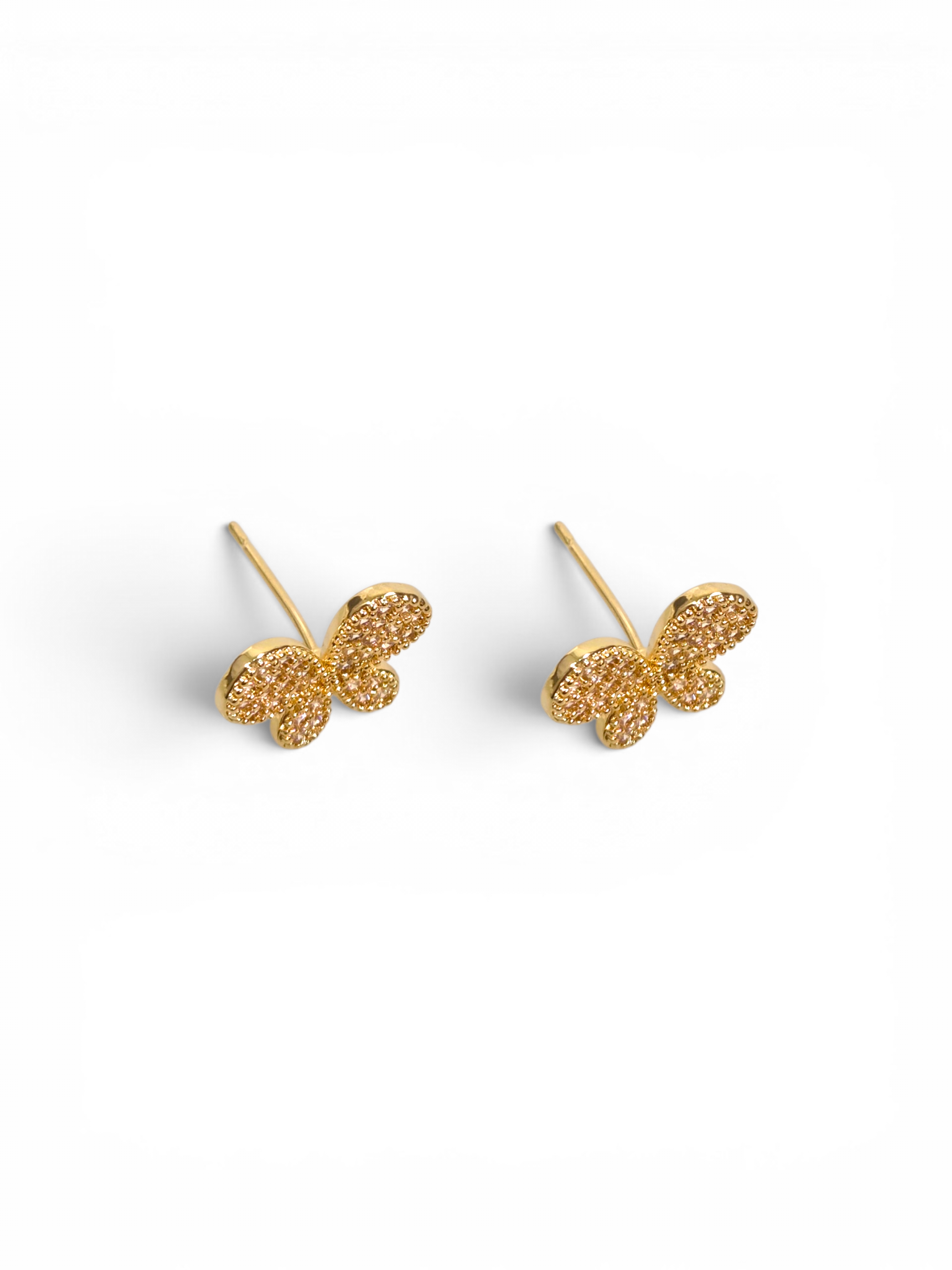 Brinco Cristal Zirconia Dourado #2035