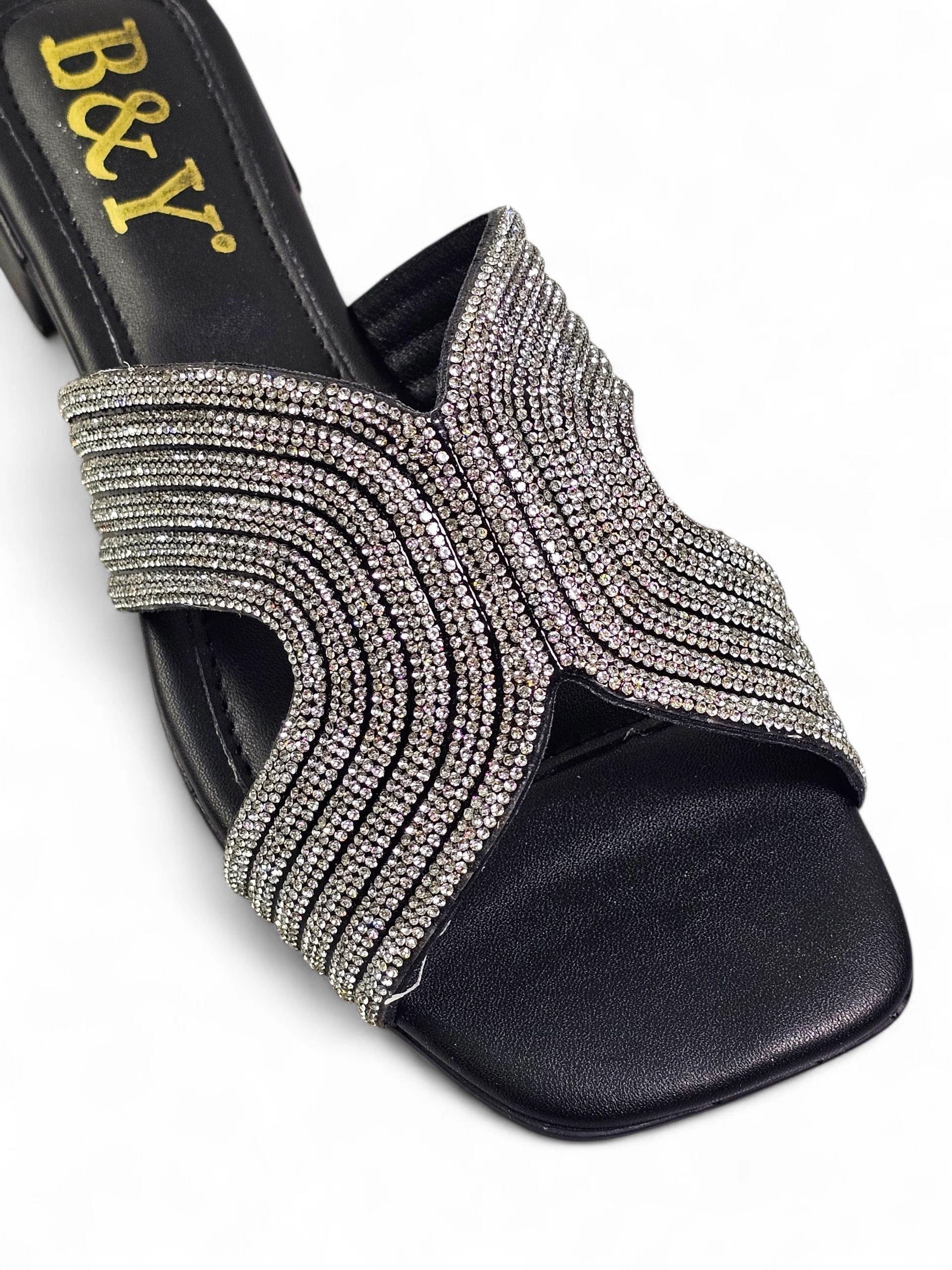 Tamanco 3005 Preto Salto Baixo