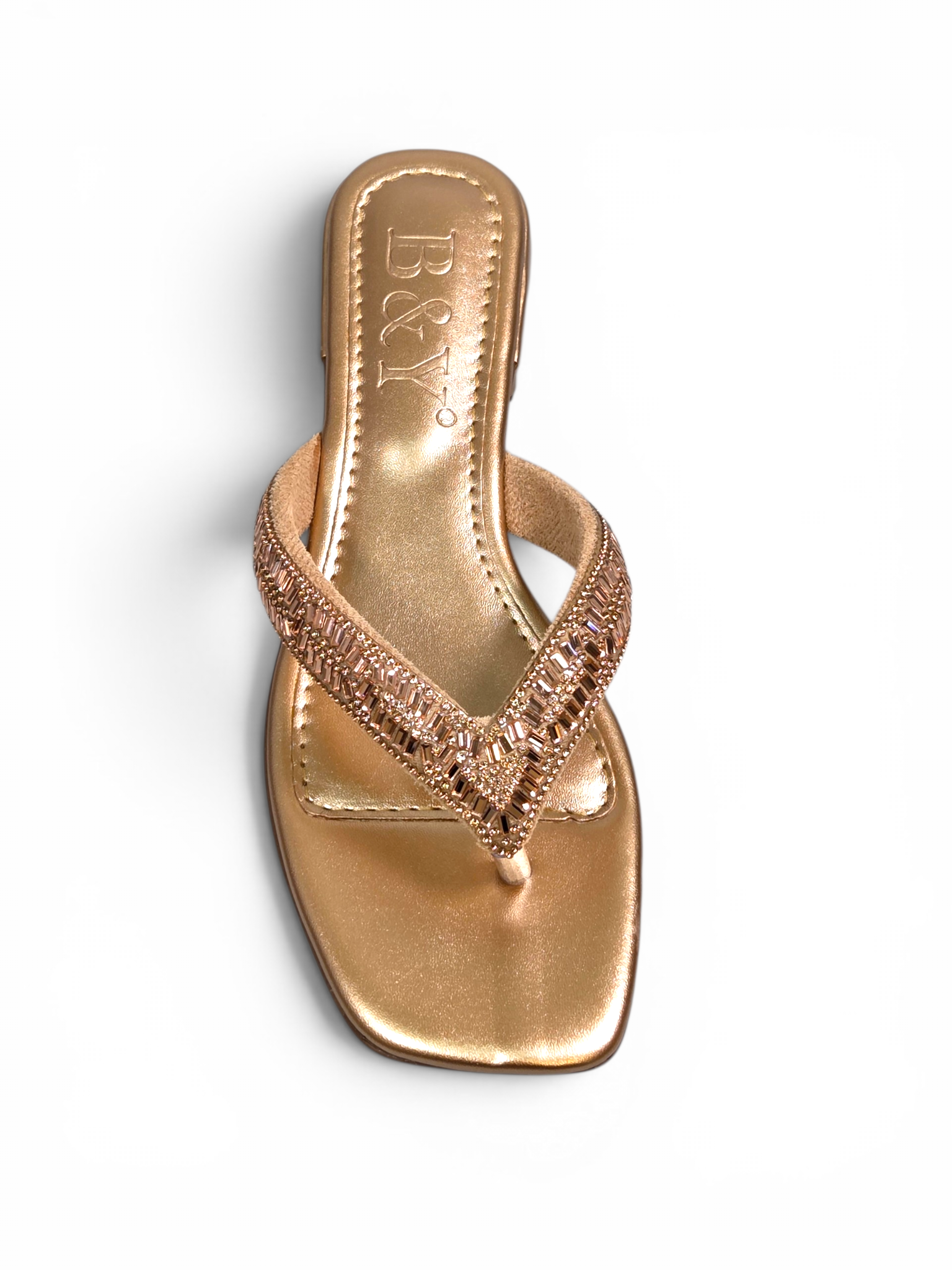 Chinelo 1222 Bronze Salto Baixo 2 cm