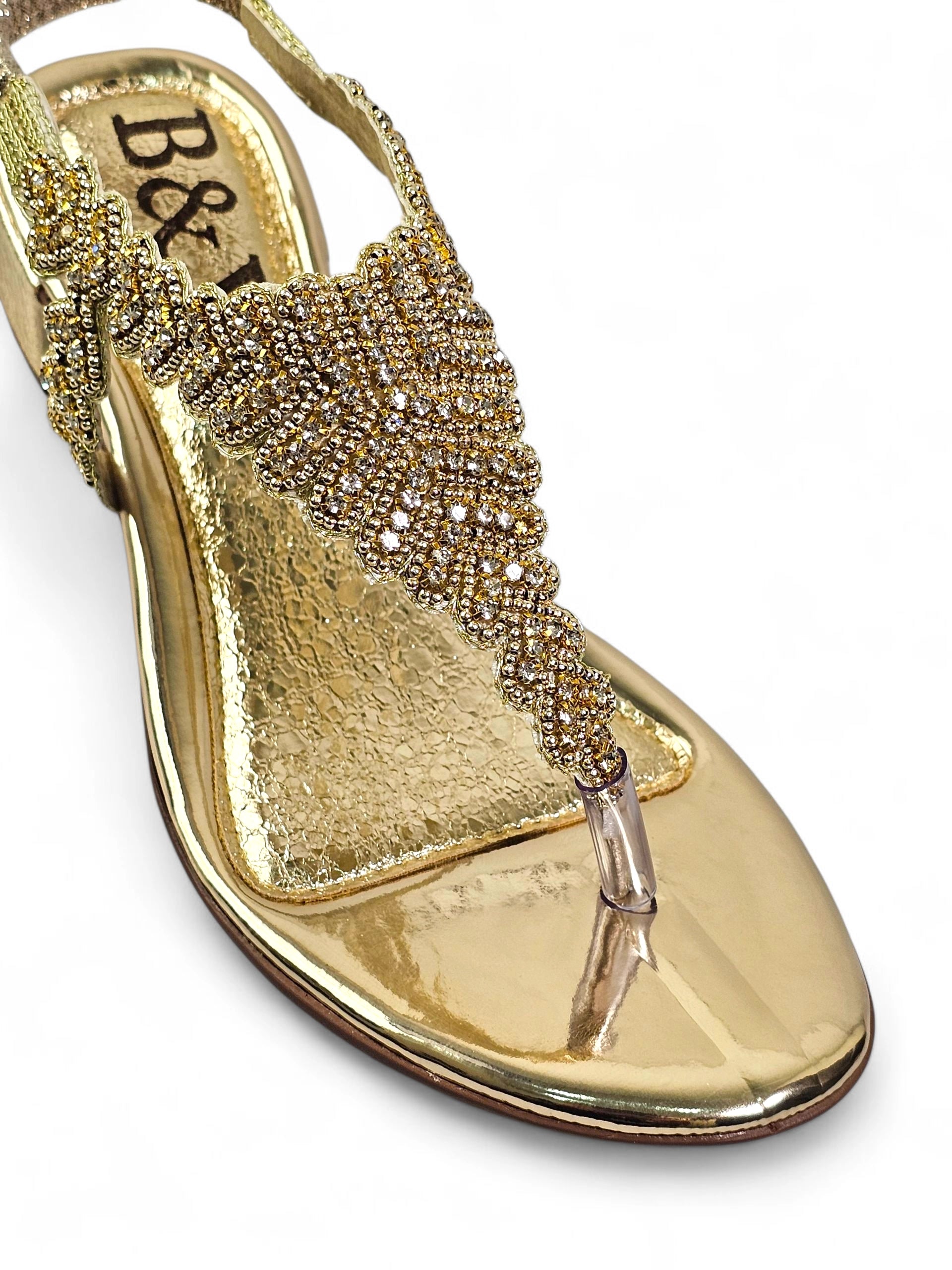 Sandália 8022 Toque de Ouro Salto Bloco