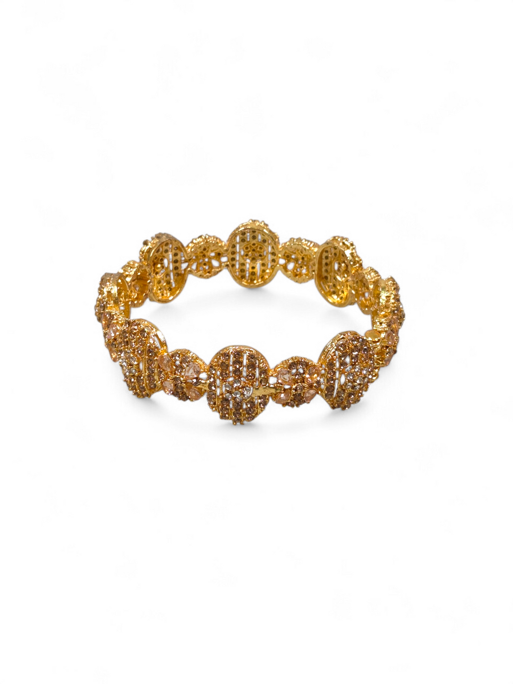 Bracelete Folheado Semi Joia Dourada #1062