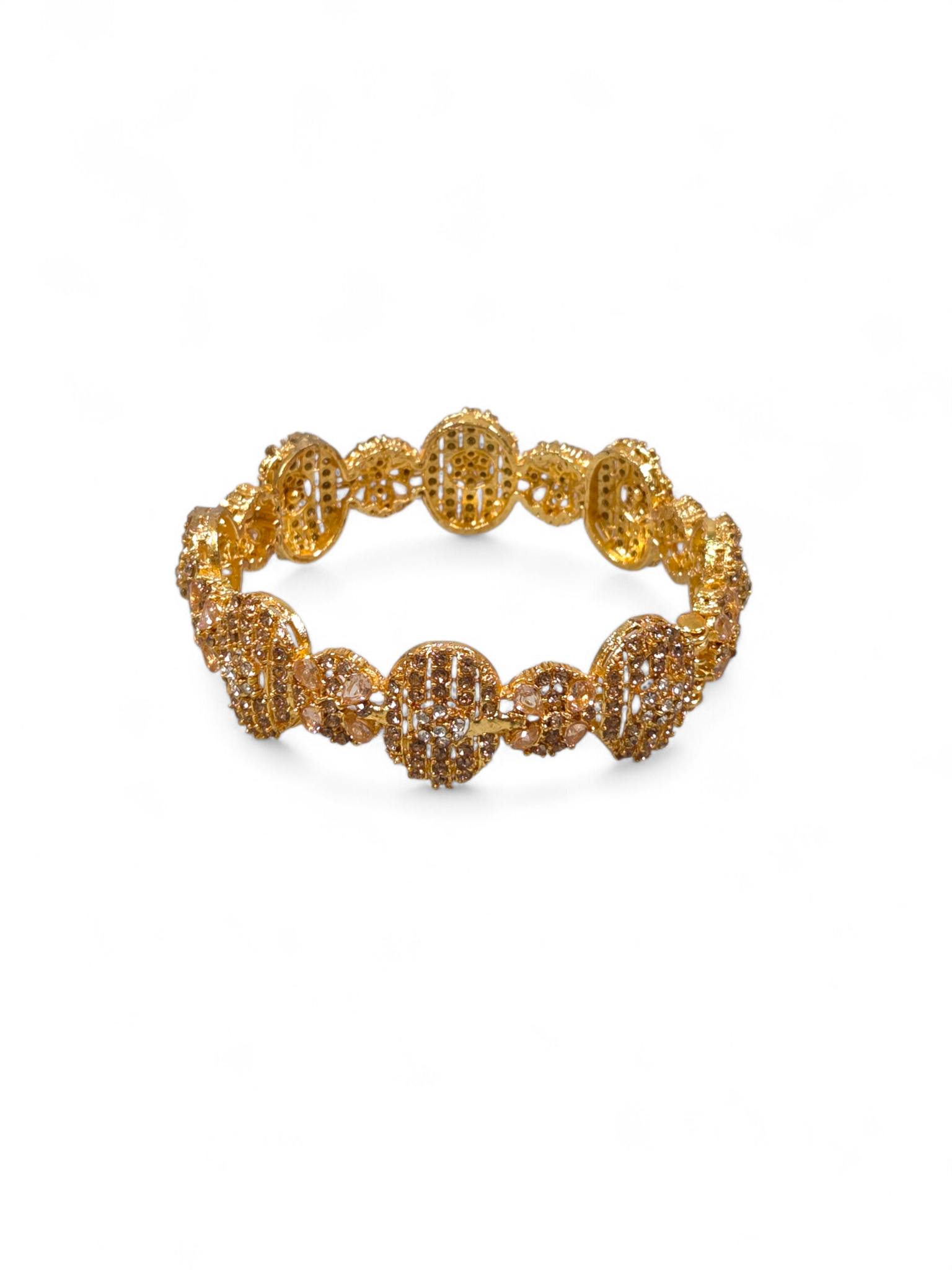 Bracelete Folheado Semi Joia Dourada #1062