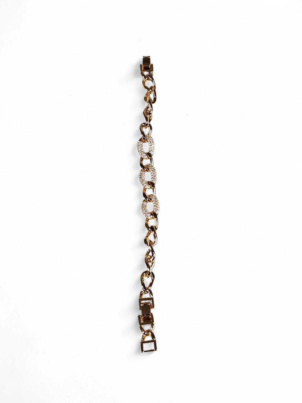 Pulseira Cristal Zirconia Dourada 021