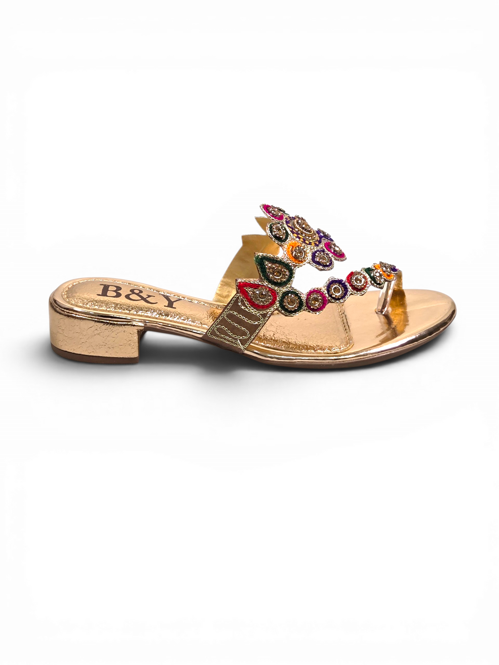 Chinelo 9296 Bronze Salto Bloco 3 cm