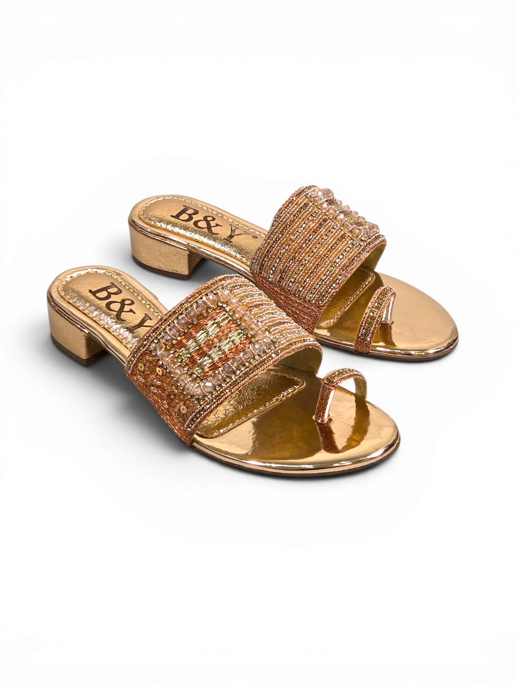 Tamanco 9434 Bronze Salto Bloco 3 cm